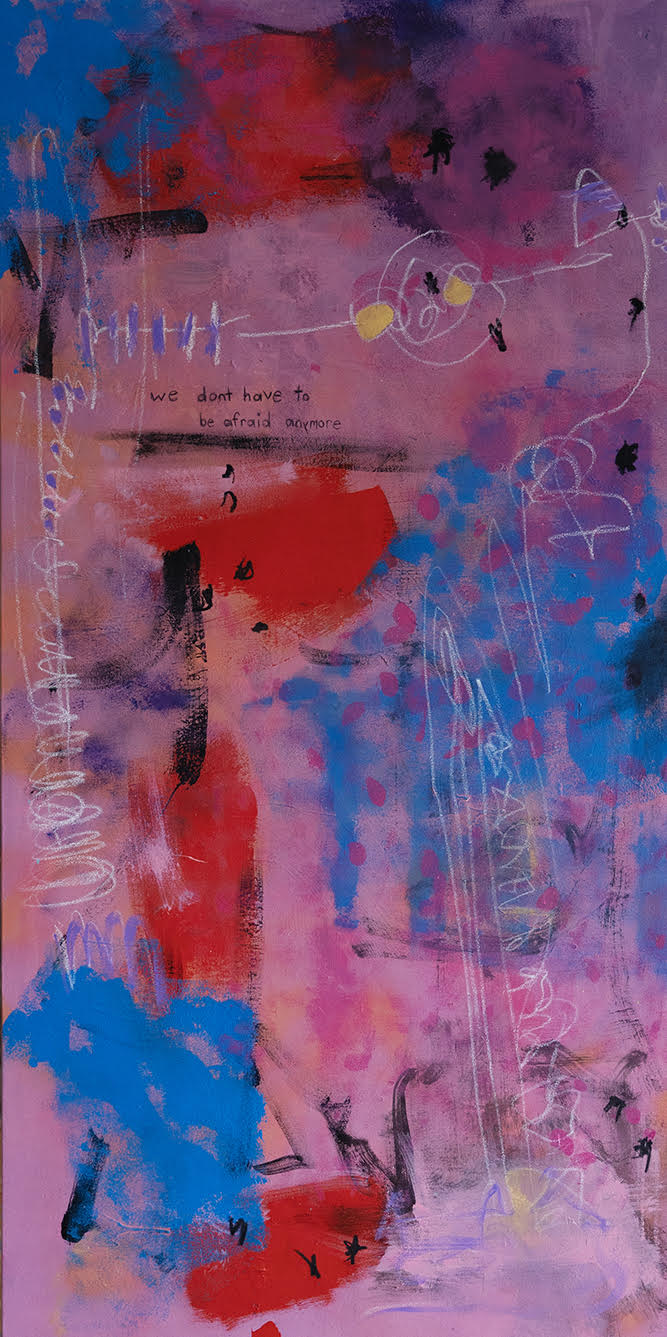 Abstract Acrylic Contemporary Painting 'TO SACRIFICE THE SHADOW' - Mixed Media on Canvas Eddie McClure