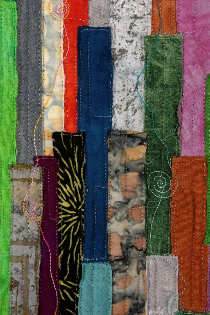 Abstract Art Collage Contemporary Mixed Media Memories ArtinQuilts - Etsy shop