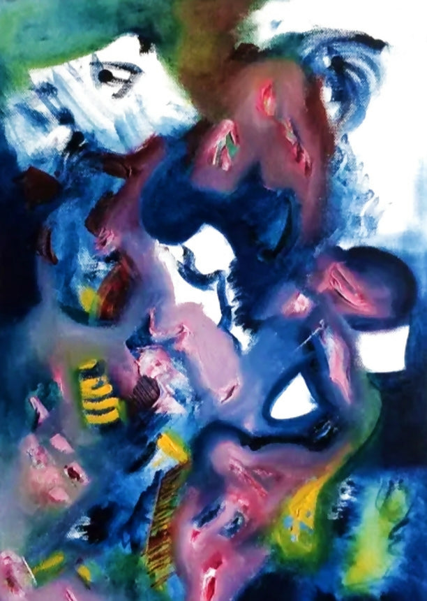 Abstract Art Contemporary Expressionist Visionary No título Gio Saint-Père
