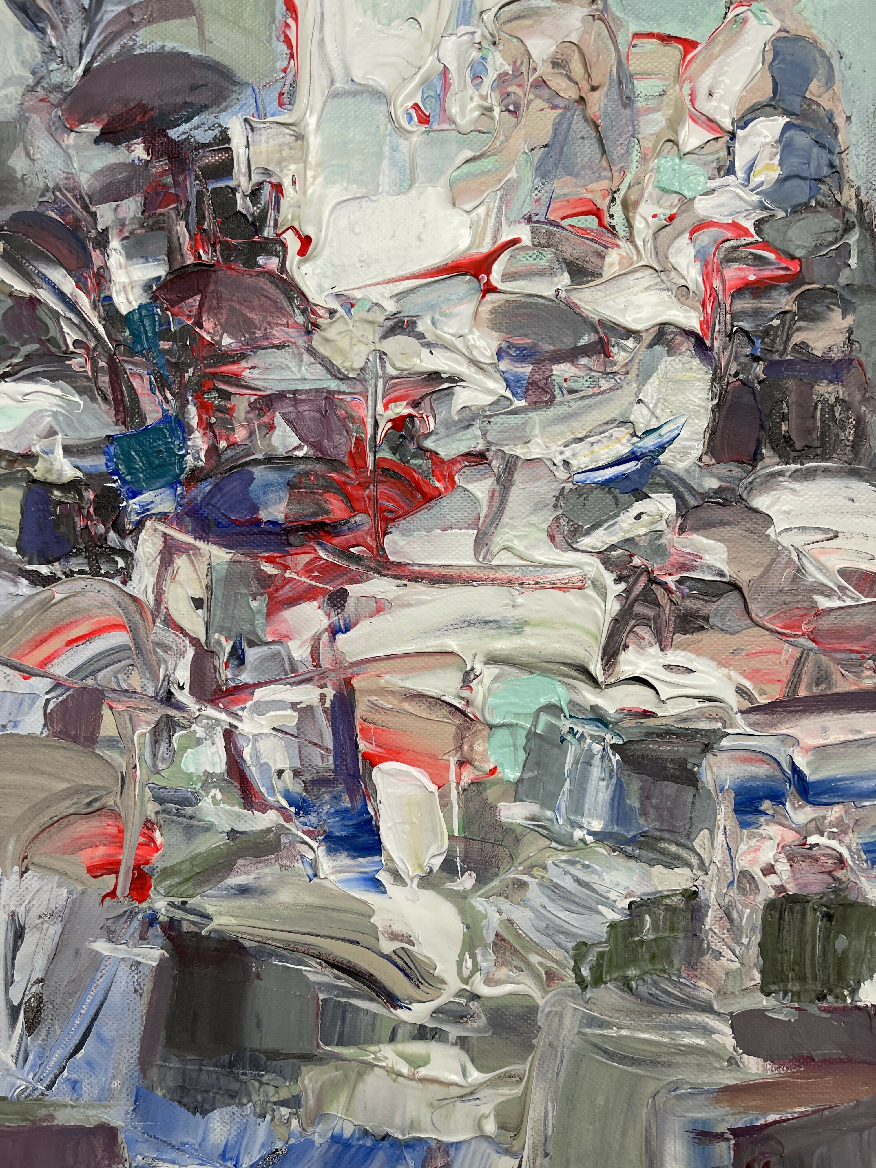 Abstract Acrylic Art Contemporary Expressionist Painting Visionary Continuum Series V TEJINDER KANDA