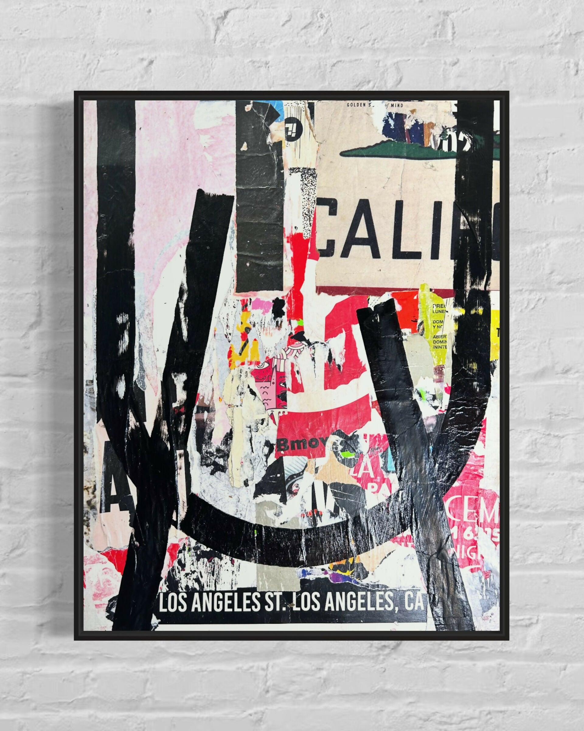 Abstract Acrylic Collage Contemporary Mixed Media Drunken Angel cody bayne