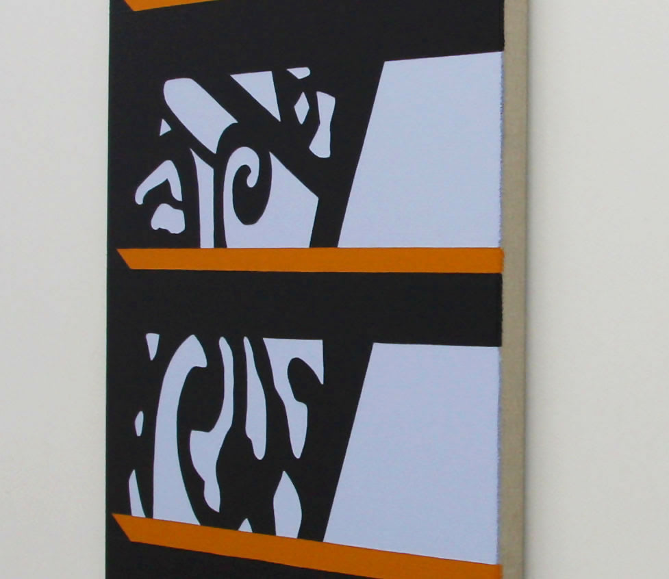 Acrylic 'BANNISTER' - Acrylic on Linen Katherine Lubar