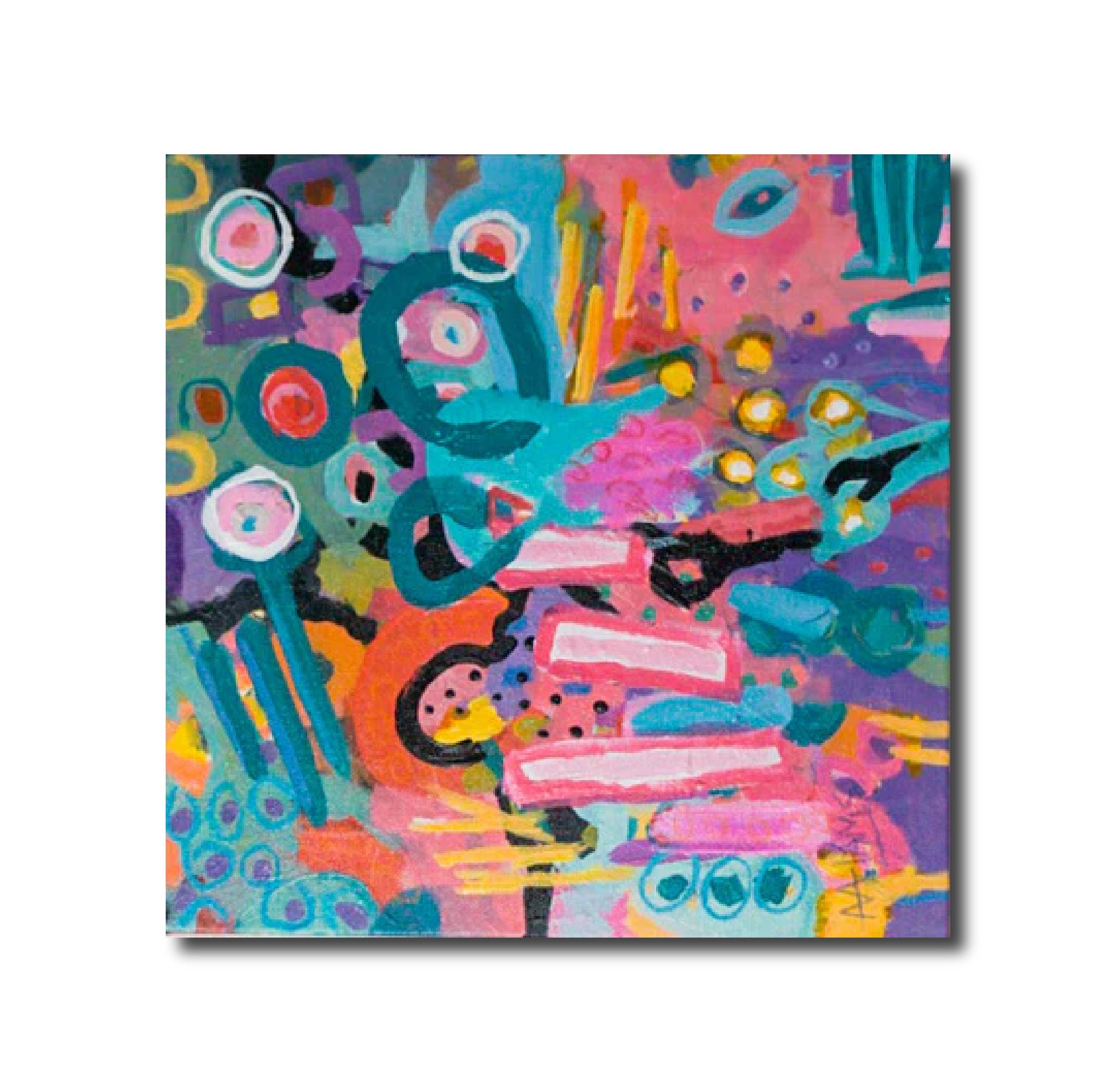 Abstract Acrylic 'EXTRATERRESTRIAL ONE' - Acrylic Ann Adams
