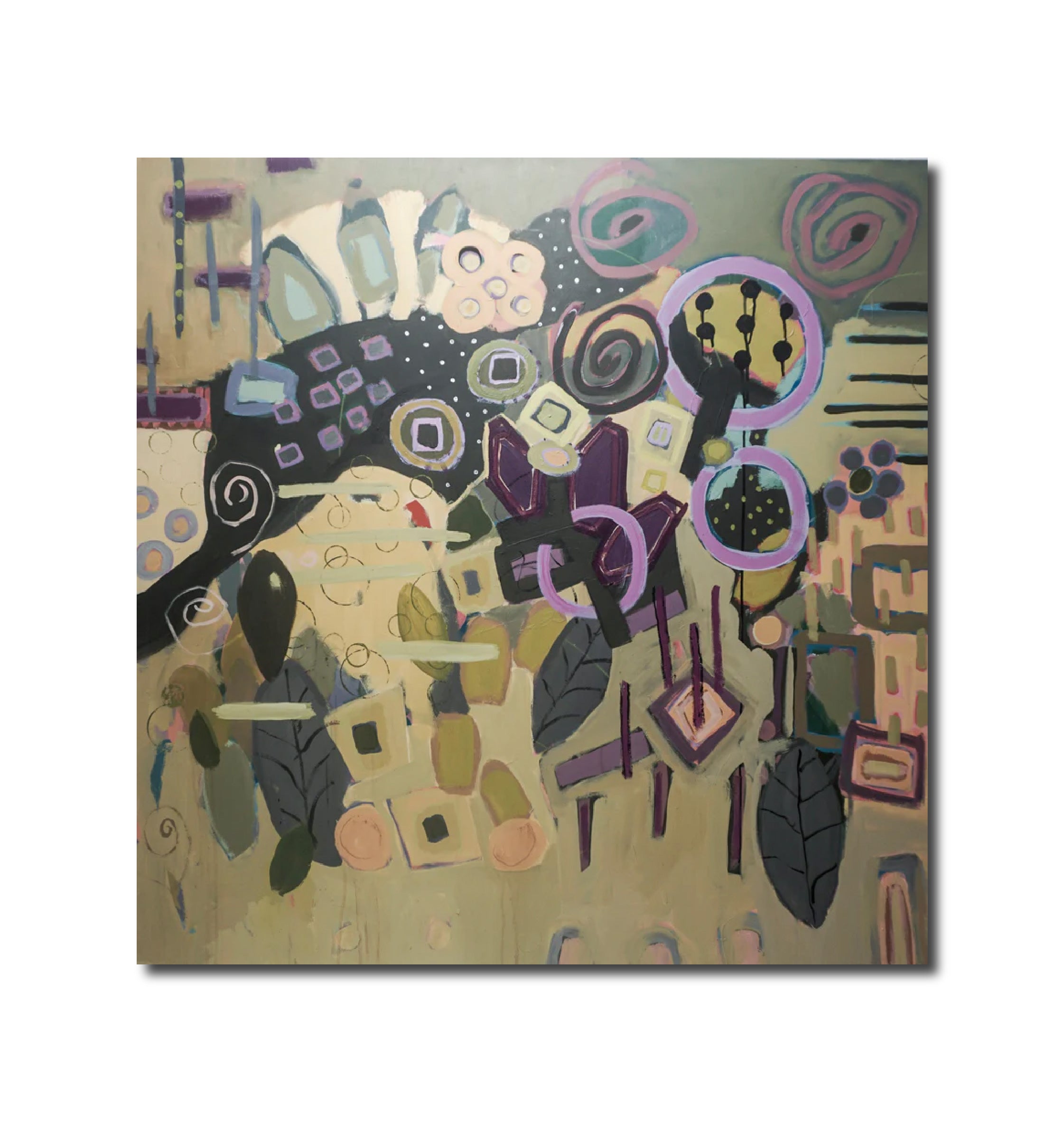 Abstract Acrylic 'URBAN JUNGLE 1' - Acrylic Ann Adams
