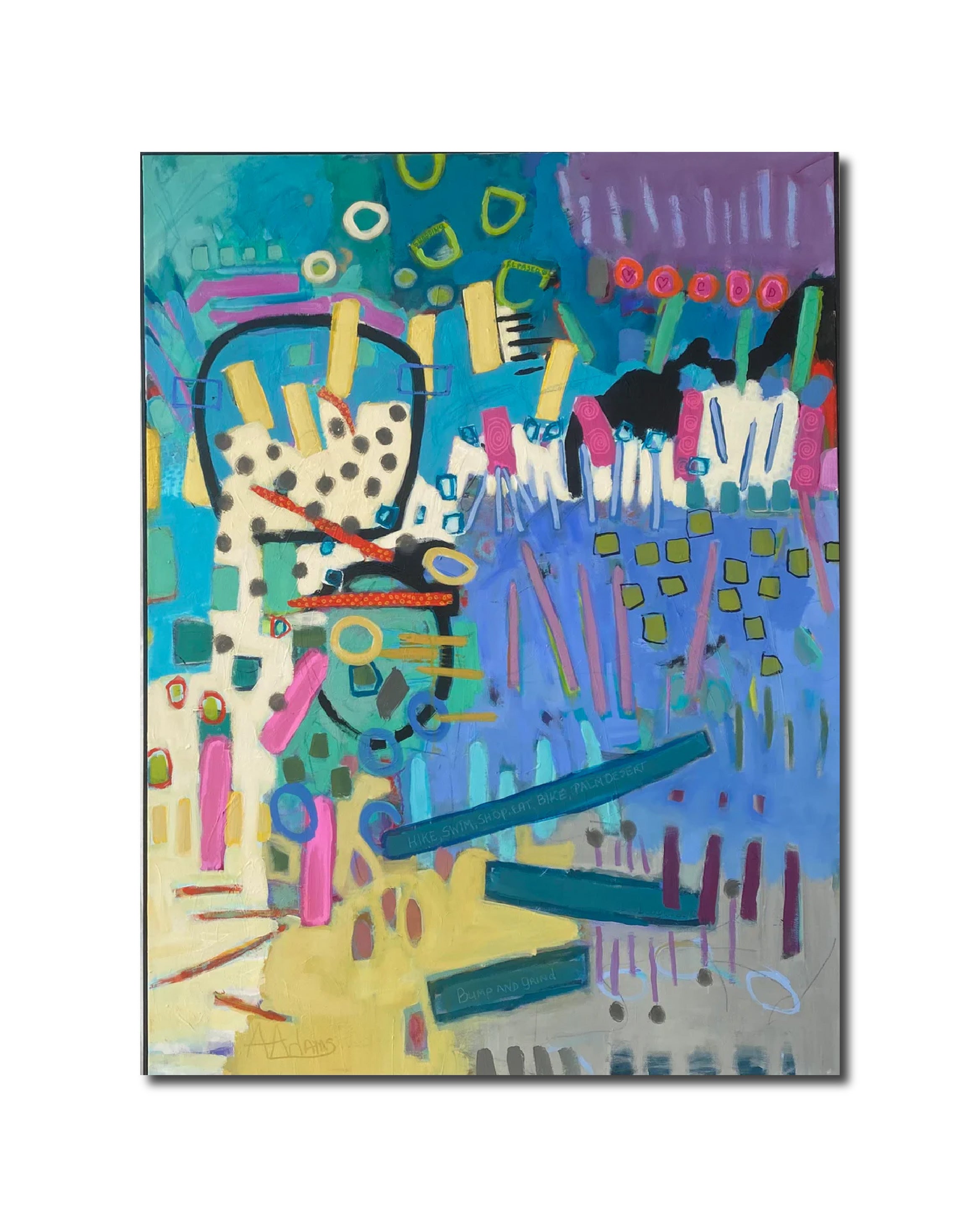Abstract Acrylic 'THE BEST IS YET TO COME 2' - Acrylic Ann Adams