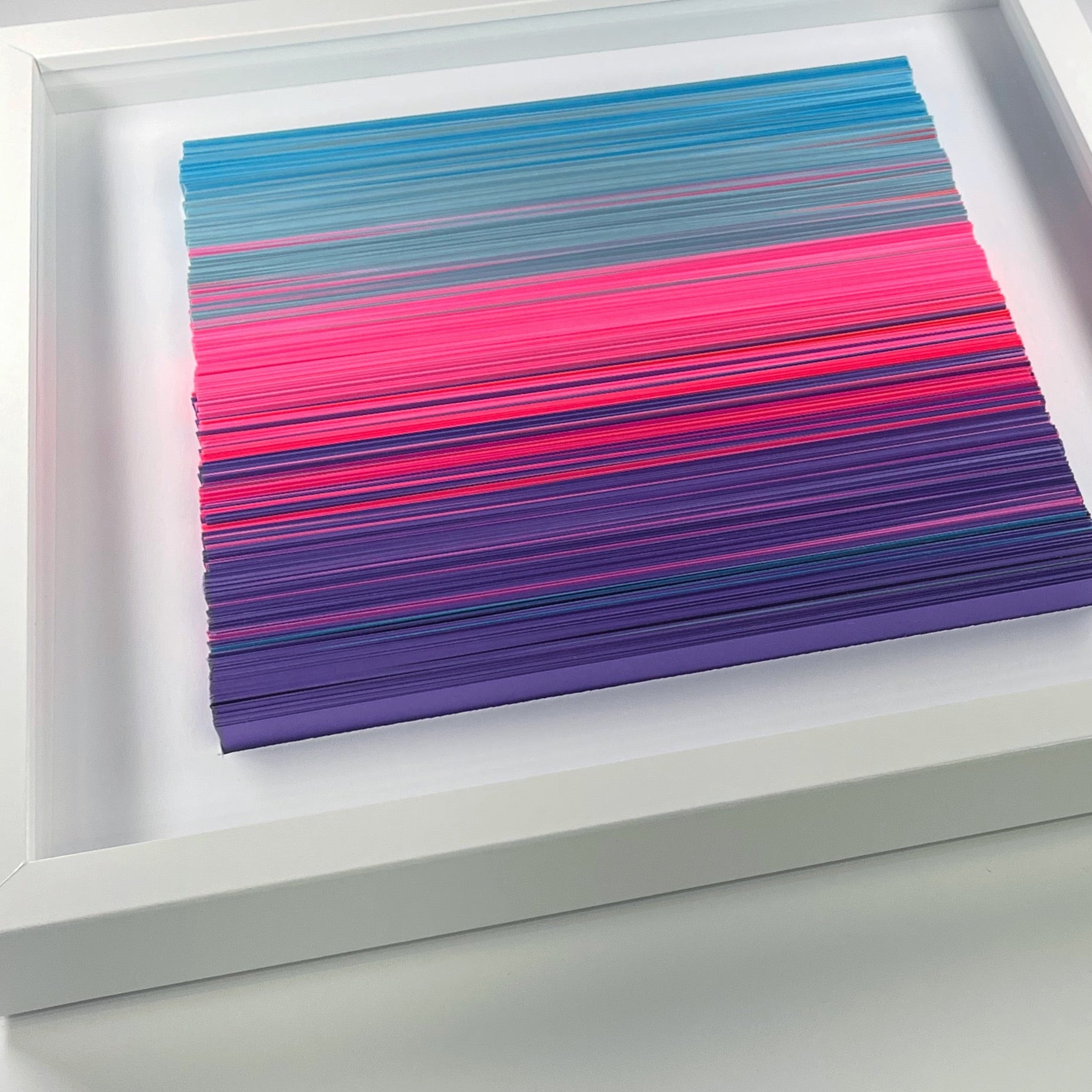 'WINDOW DRESSING' - Hand-Cut Strips of Card Stock David Dunleavy