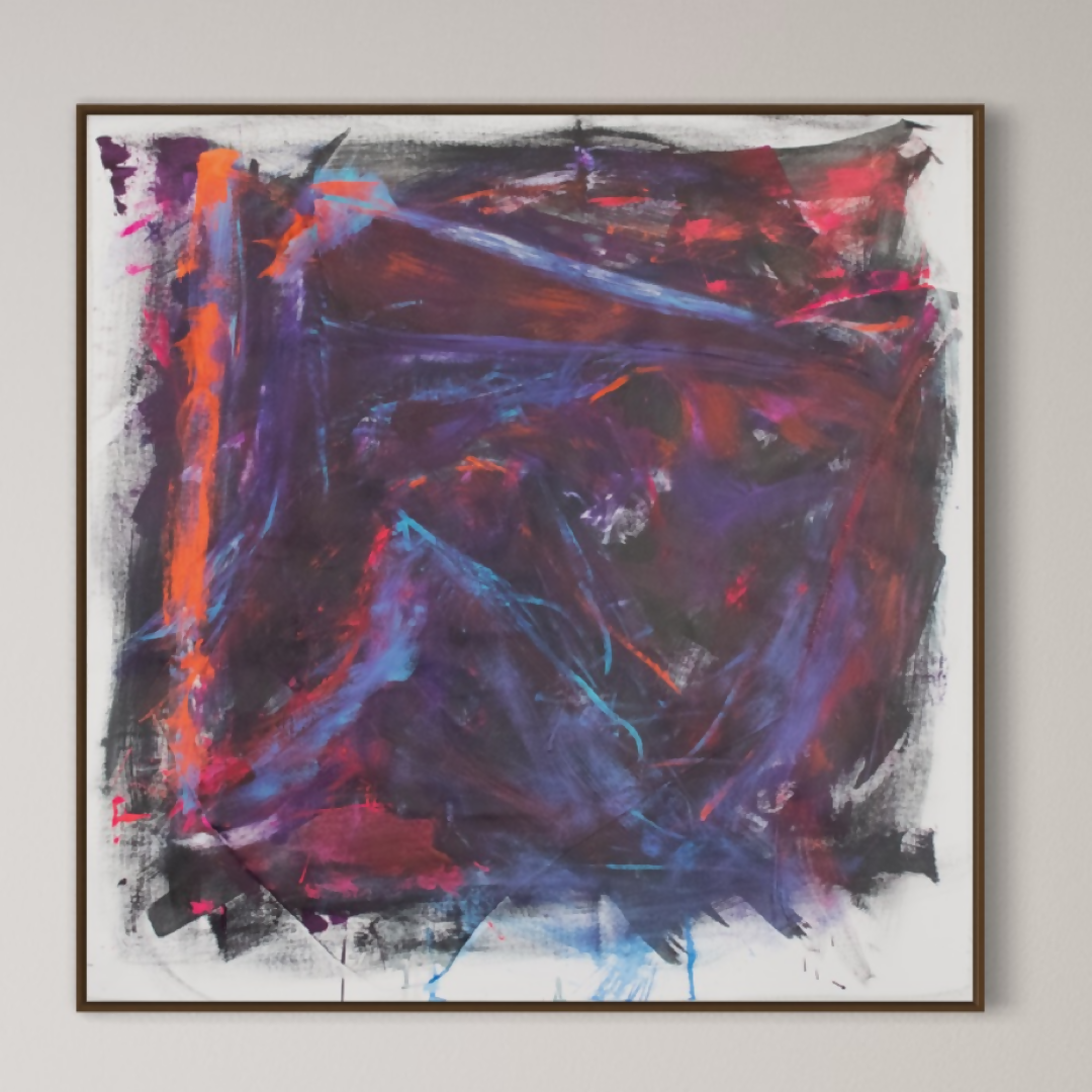 Abstract Acrylic Art Contemporary Figurative Painting So Pretend Jillian Zepeda