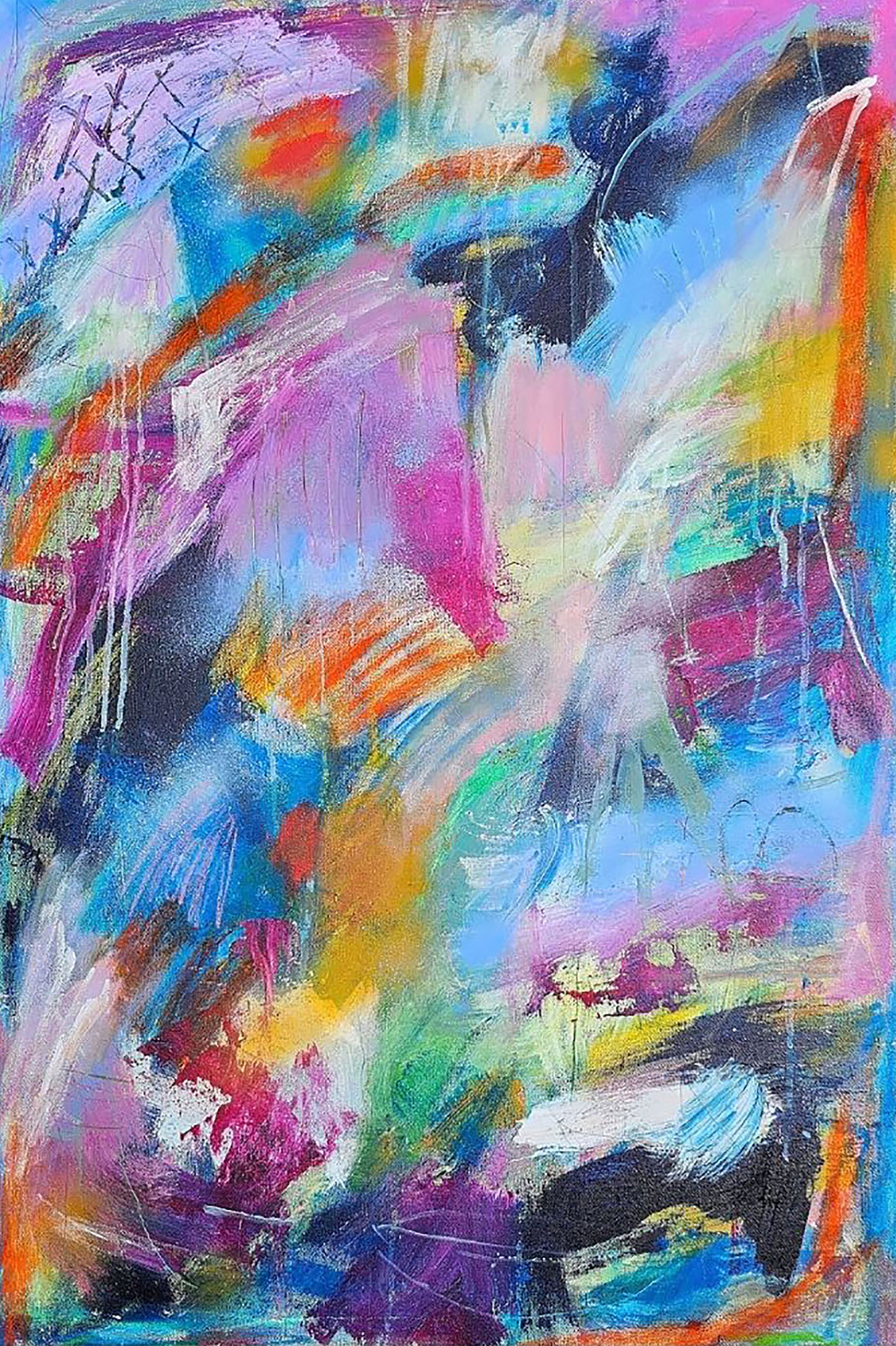 'SENSING INFINITY' - Acrylic, Graphite, & Pastel on Canvas