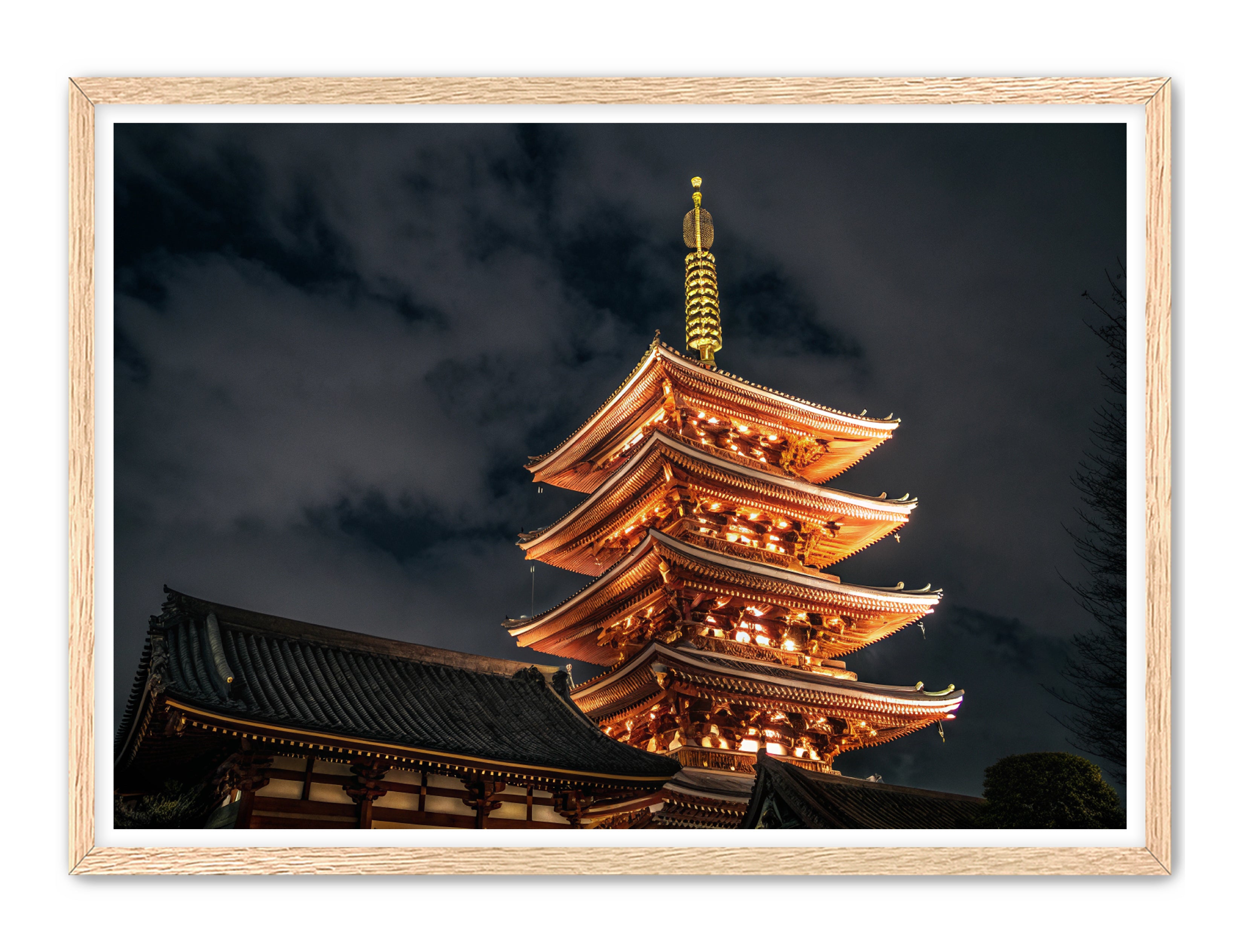 Apricus Prints 'Temple Glow' Apricus Art Collection