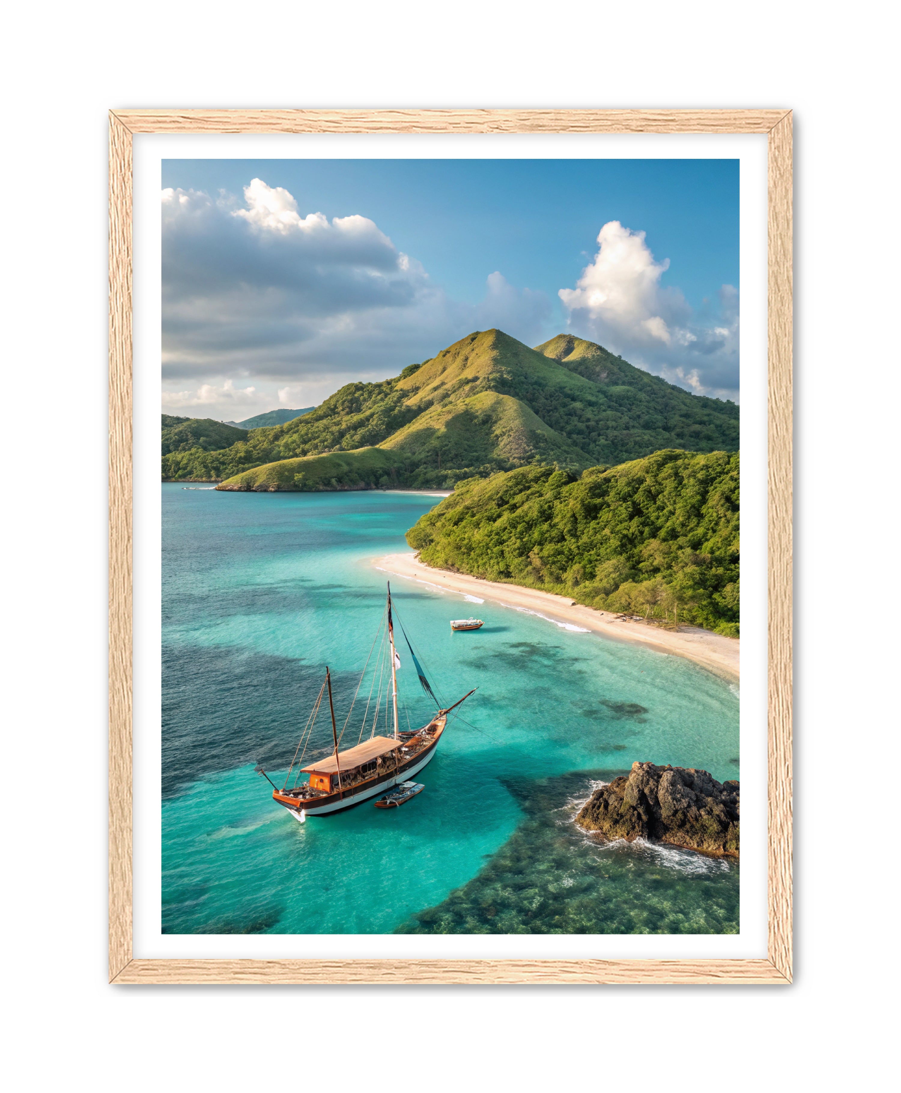 Apricus Prints Beaches 'Anchored in Paradise' Apricus Art Collection