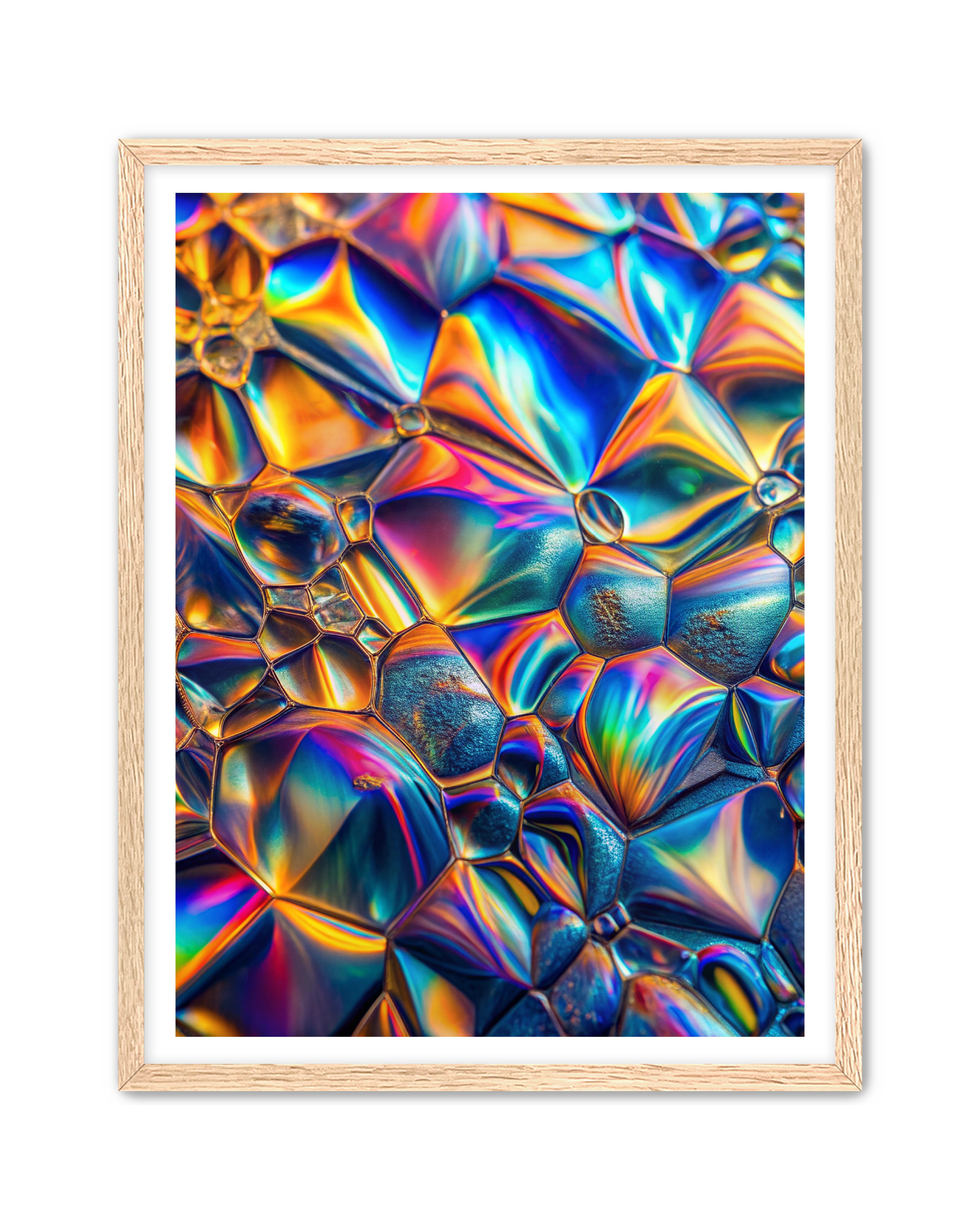 Abstract Prints 'Lucid Motion' Apricus Art Collection