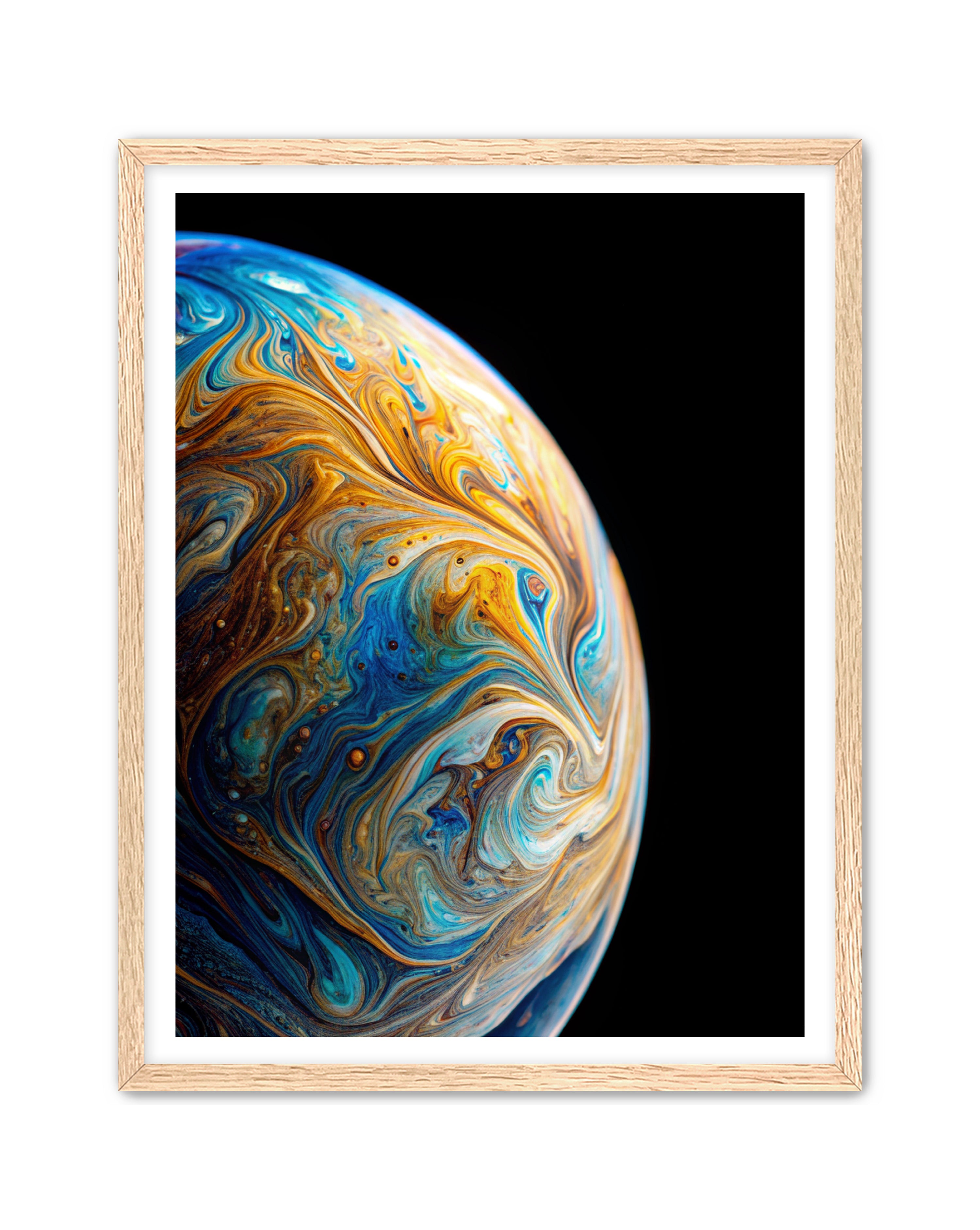 Abstract Prints 'Planet Love' Apricus Art Collection