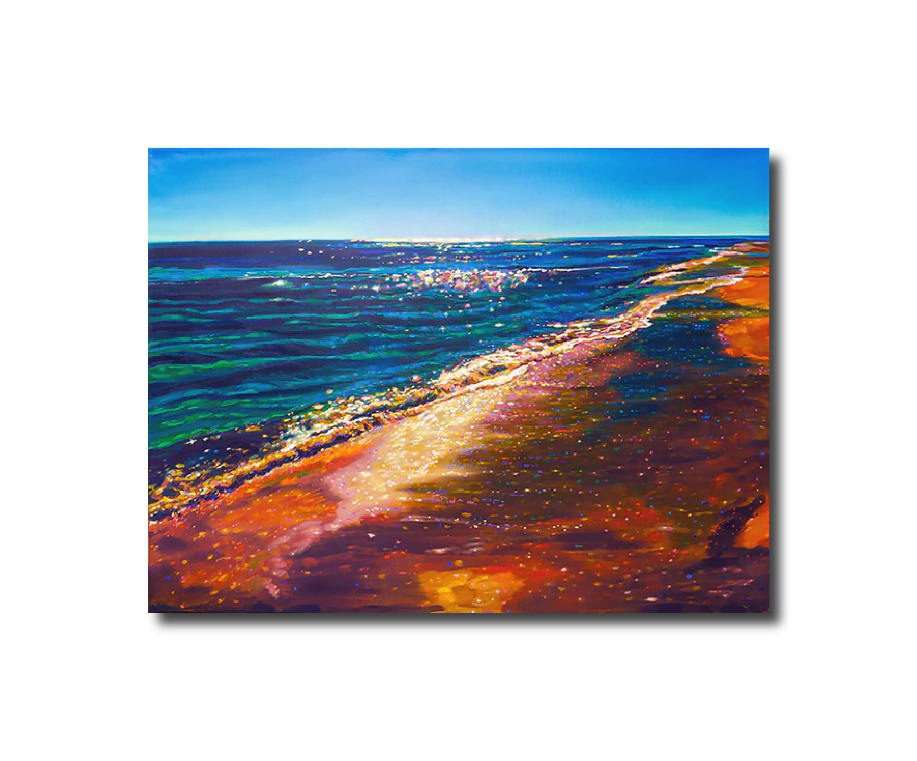 Art Contemporary Landscape Oil Prints Seascape Love Shimmer, Americas Alex Landon Richardson