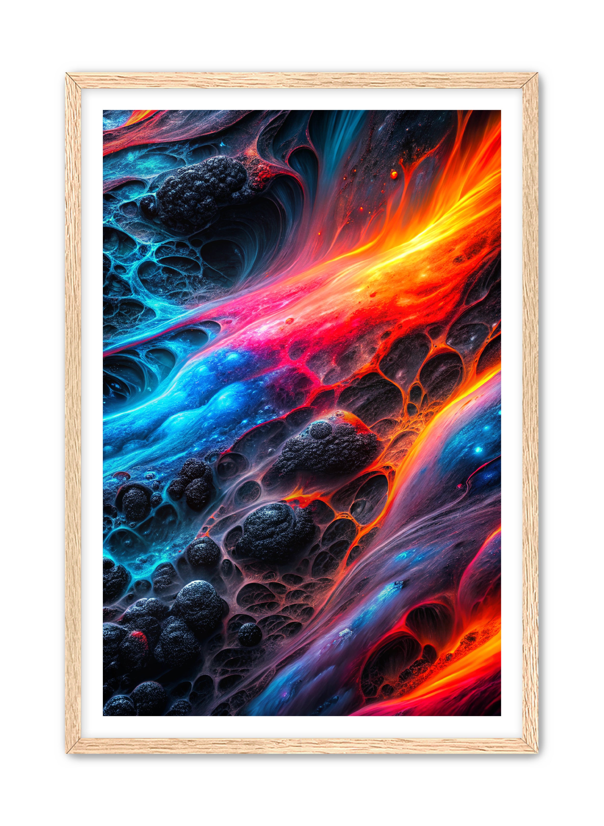 Abstract Prints 'Prism Flux' Apricus Art Collection