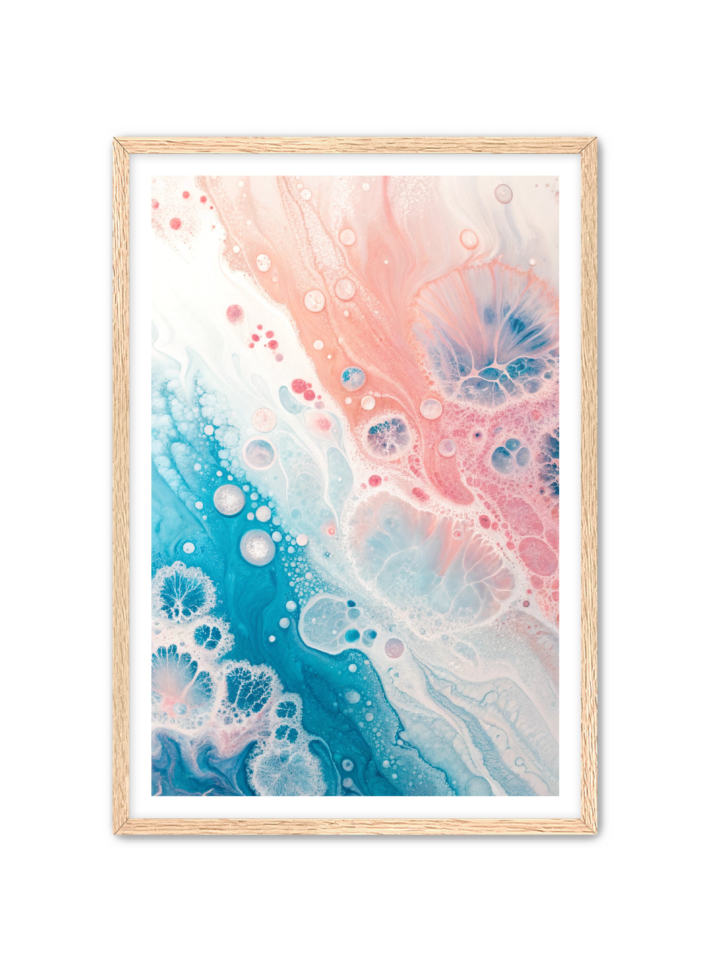 Abstract Prints 'Ember Spiral' Apricus Art Collection