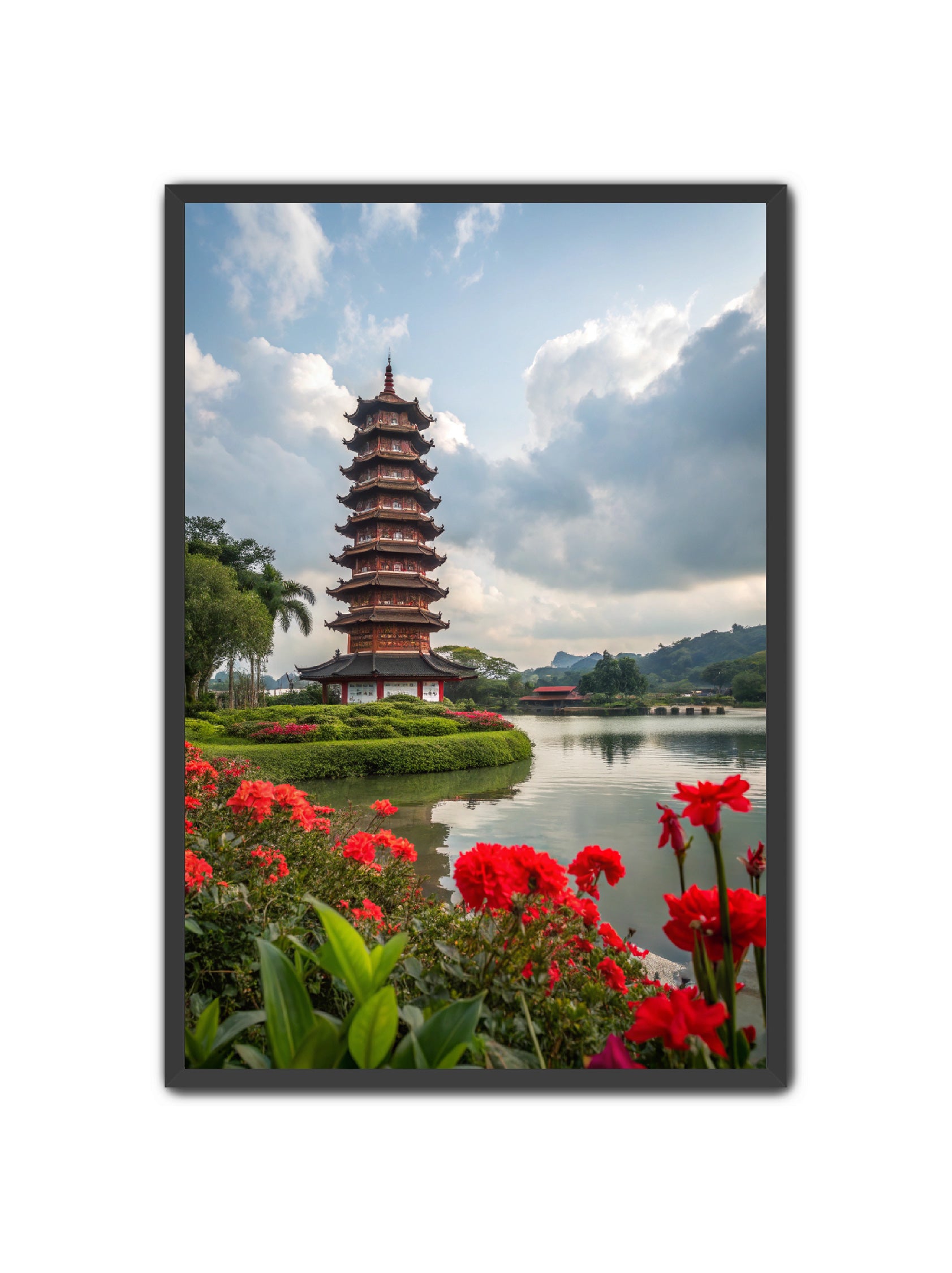 Apricus Prints 'Shogun Tower' Apricus Art Collection