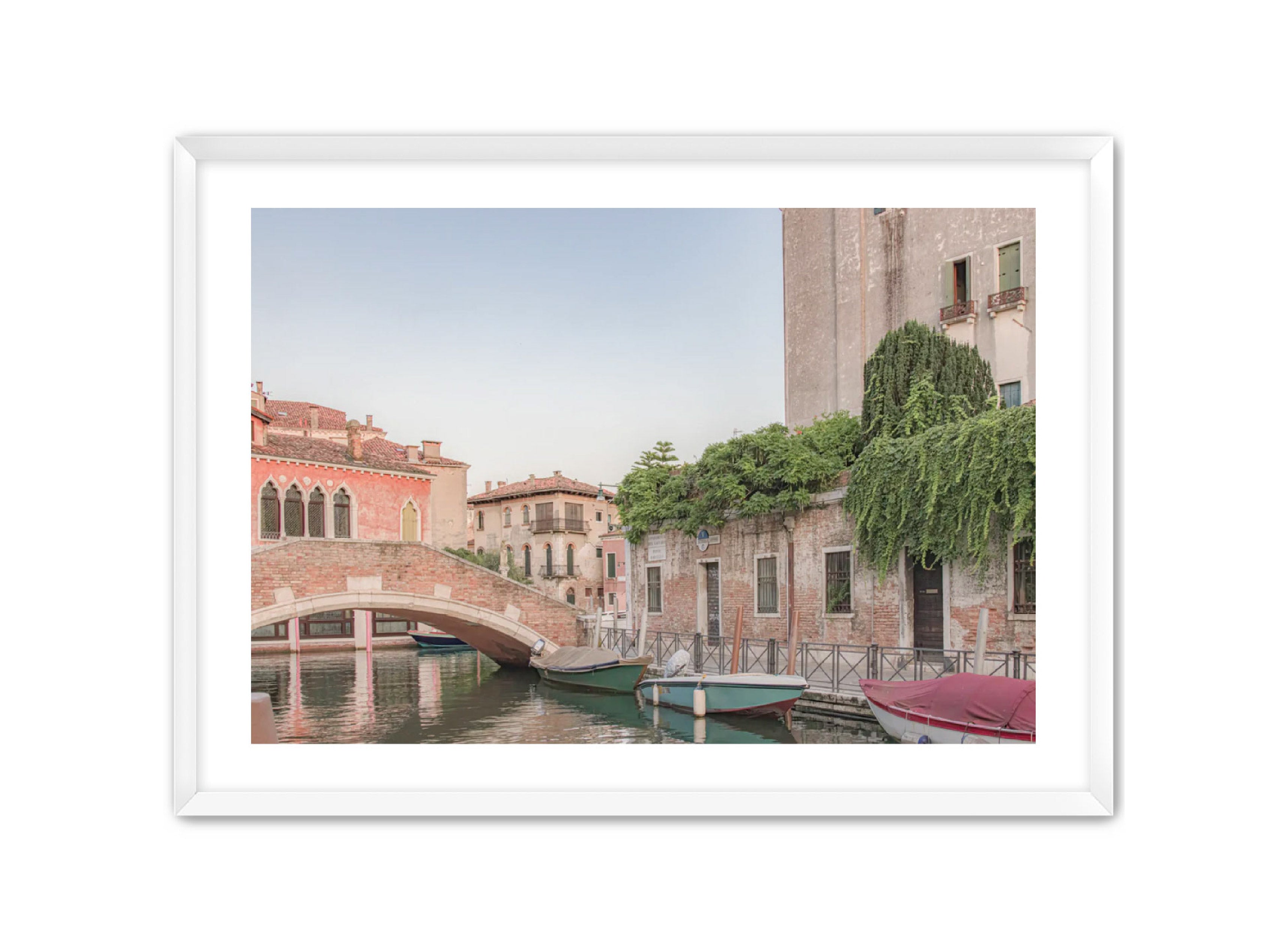 photography Prints 'BOATS ON THE VENETIAN CANAL' Erin Rudzinski