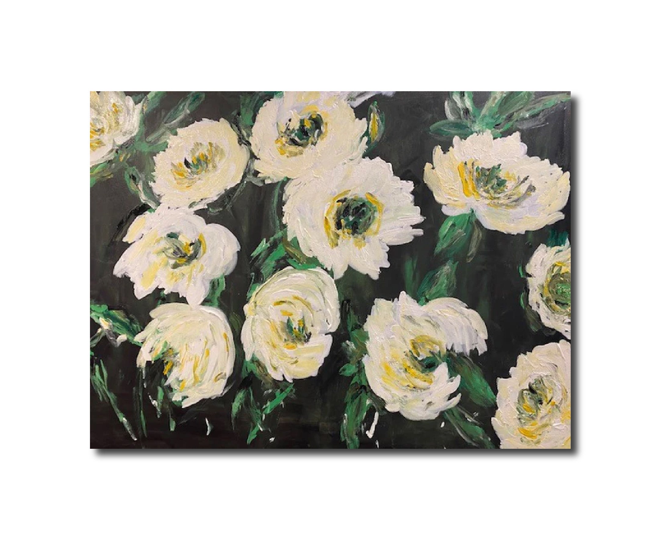 Contemporary 'FLEURS' - Acrylics on Canvas Catherine Cameron