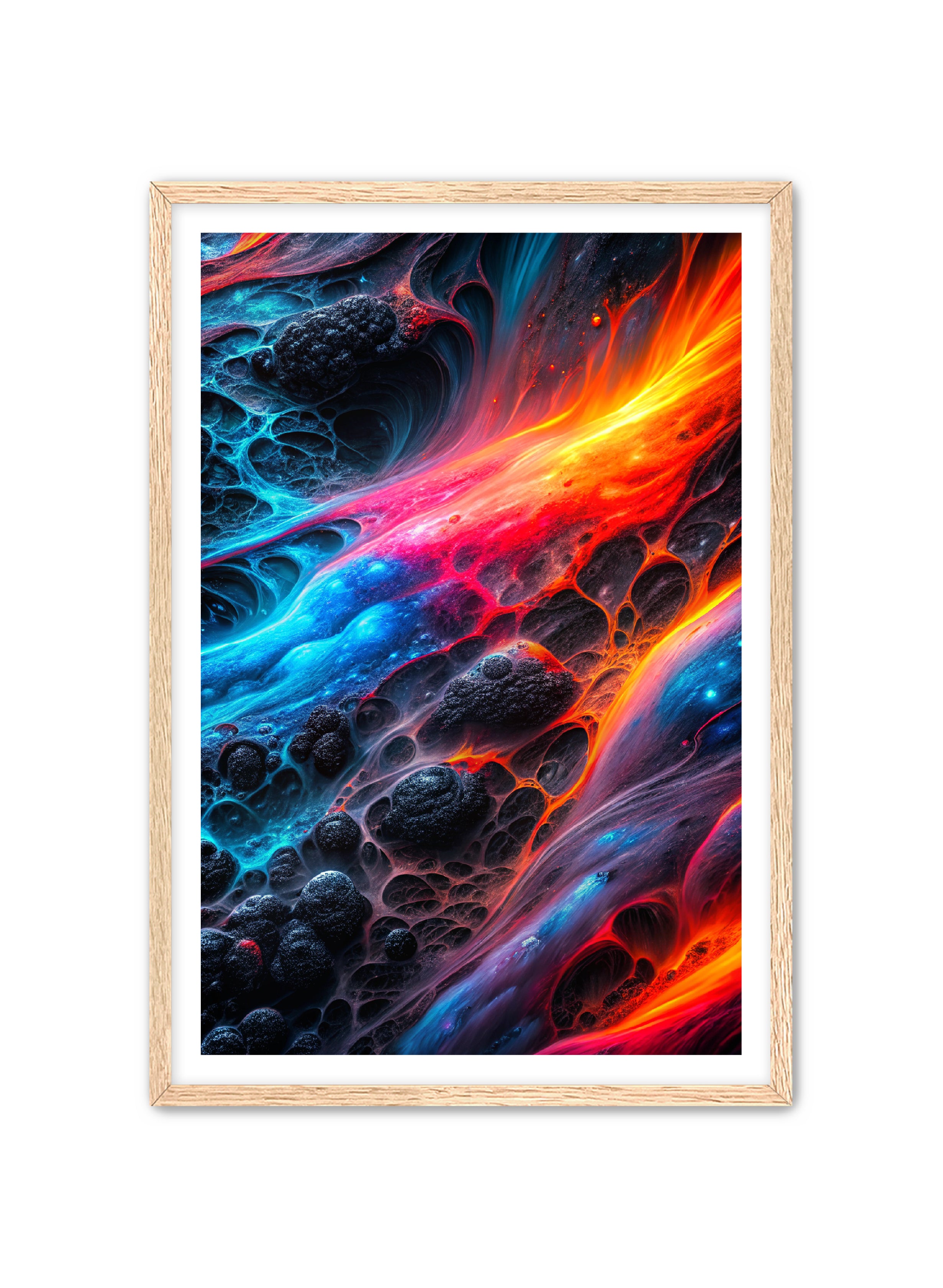 Abstract Prints 'Prism Flux' Apricus Art Collection