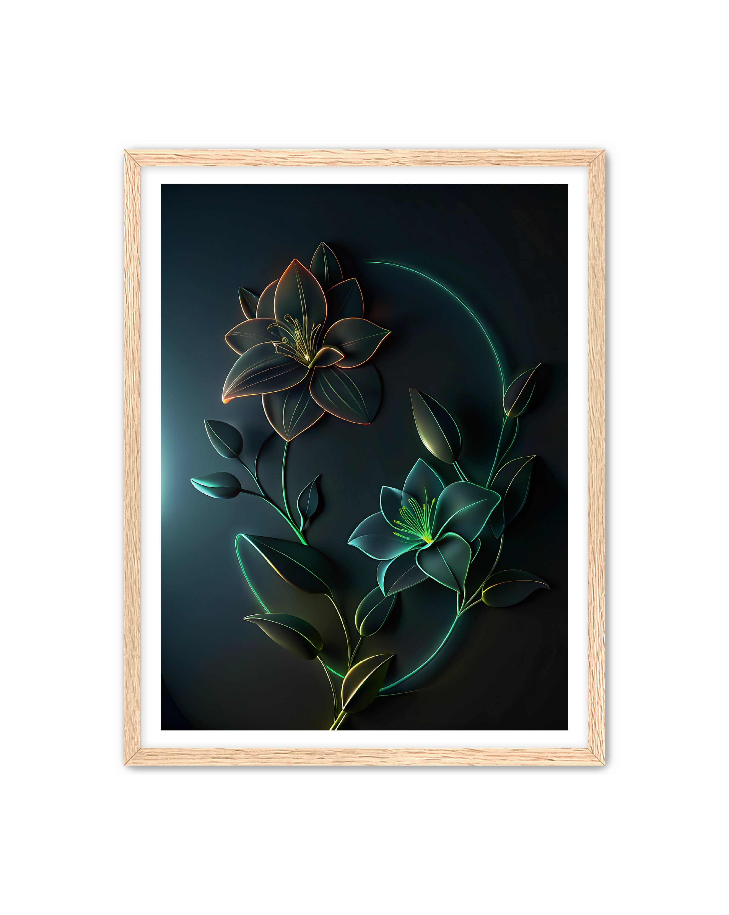 Abstract Prints 'Nebula Bloom' Apricus Art Collection