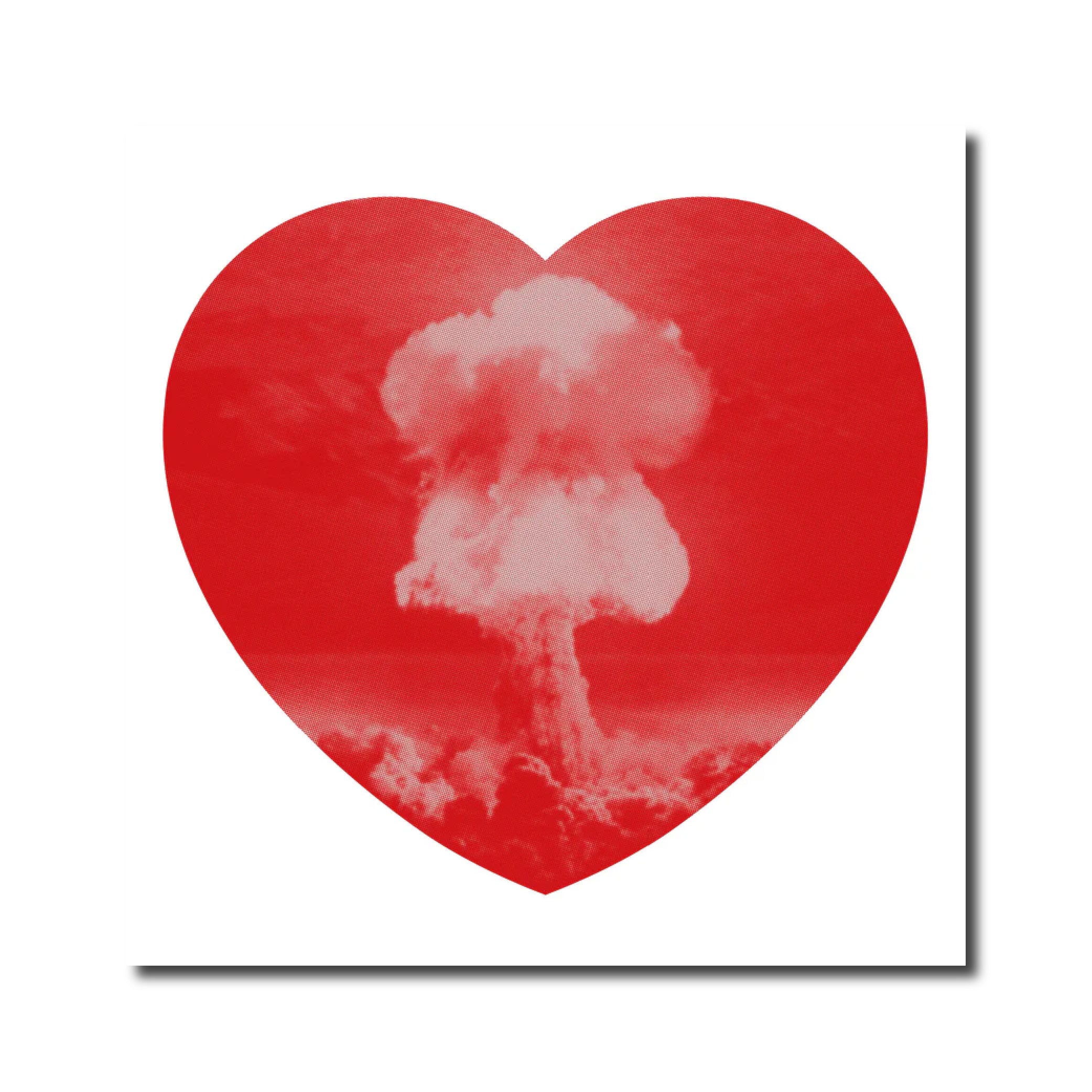 Contemporary 'LOVE BOMB RED' - Silkscreen Print Iain Cadby