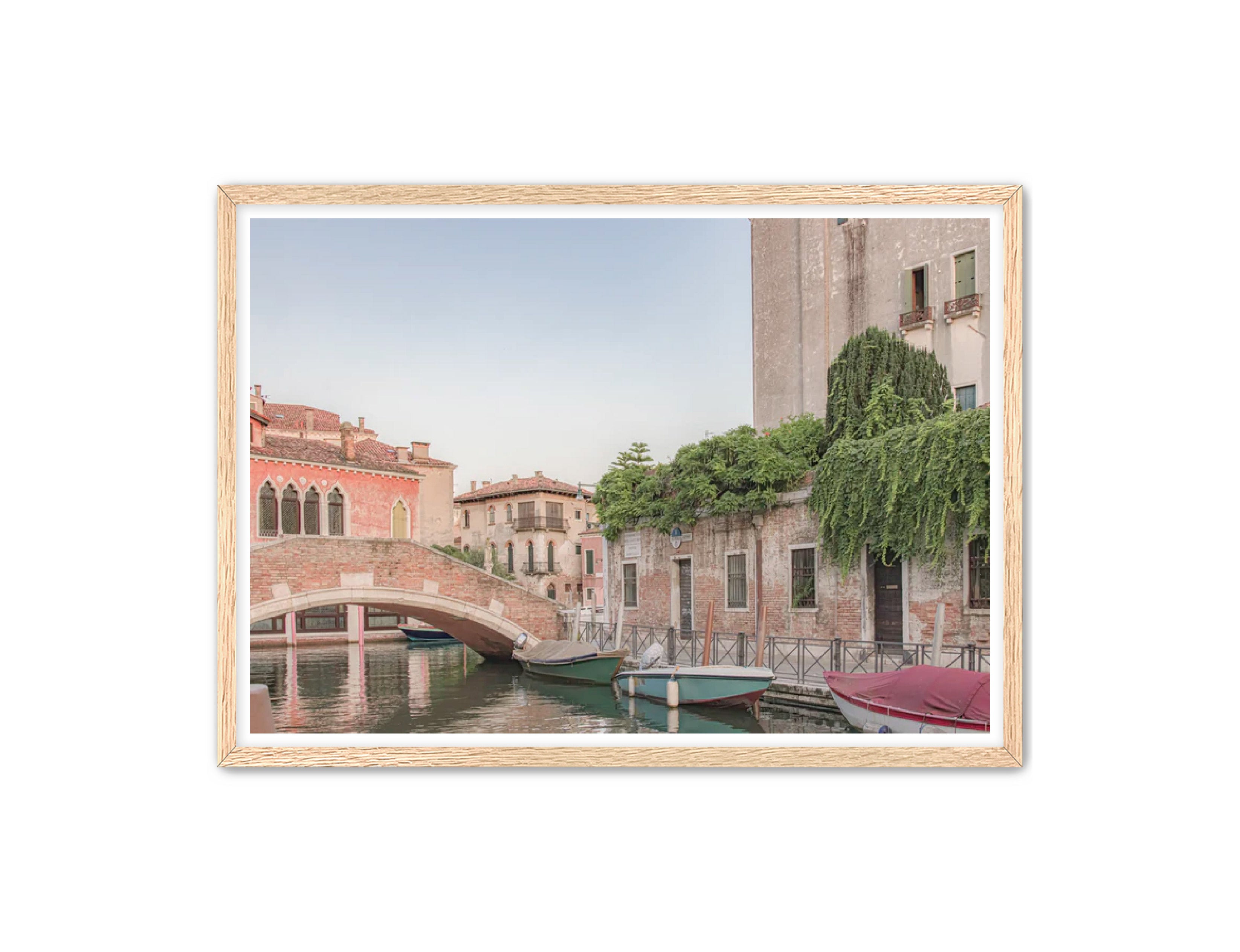 photography Prints 'BOATS ON THE VENETIAN CANAL' Erin Rudzinski