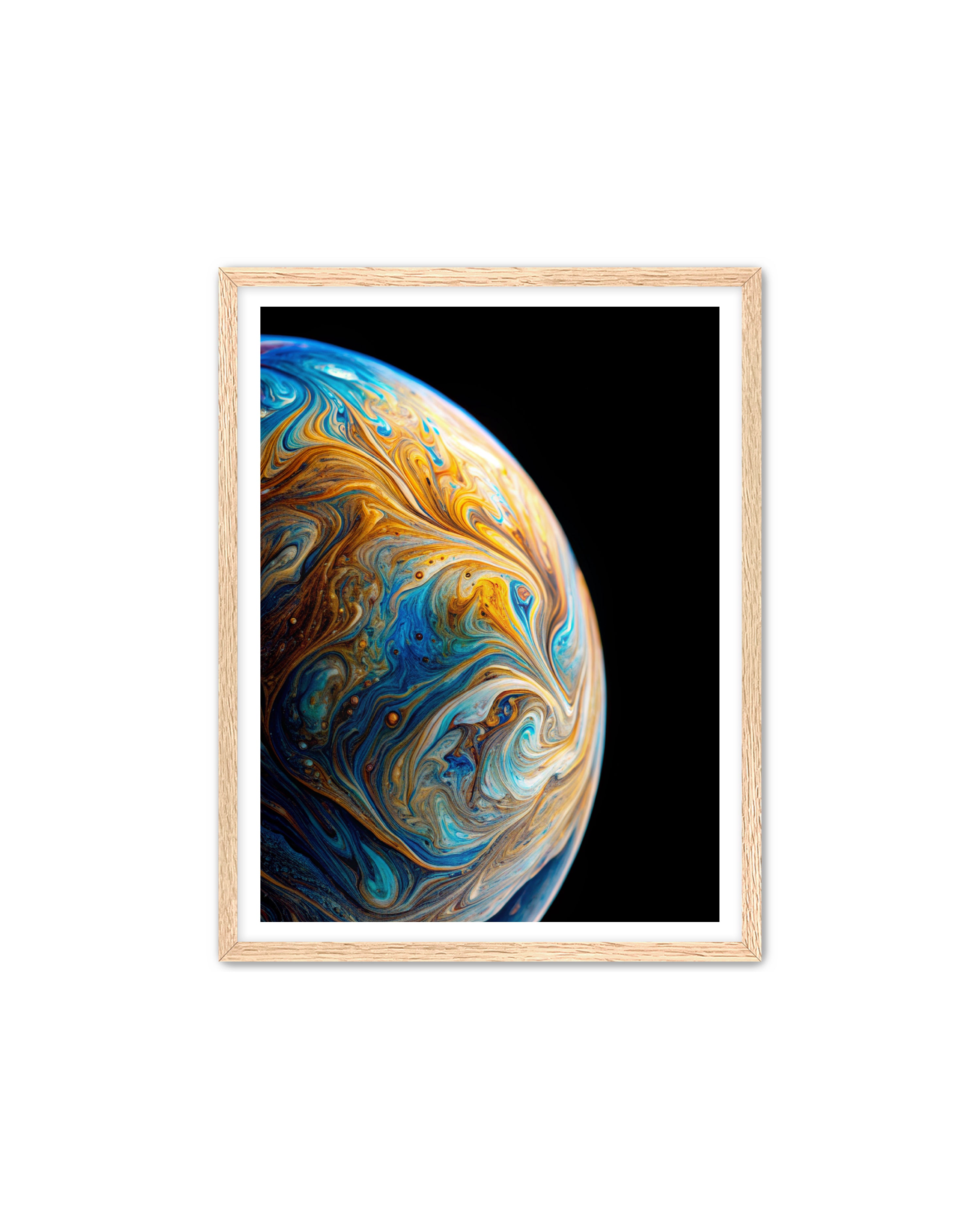 Abstract Prints 'Planet Love' Apricus Art Collection