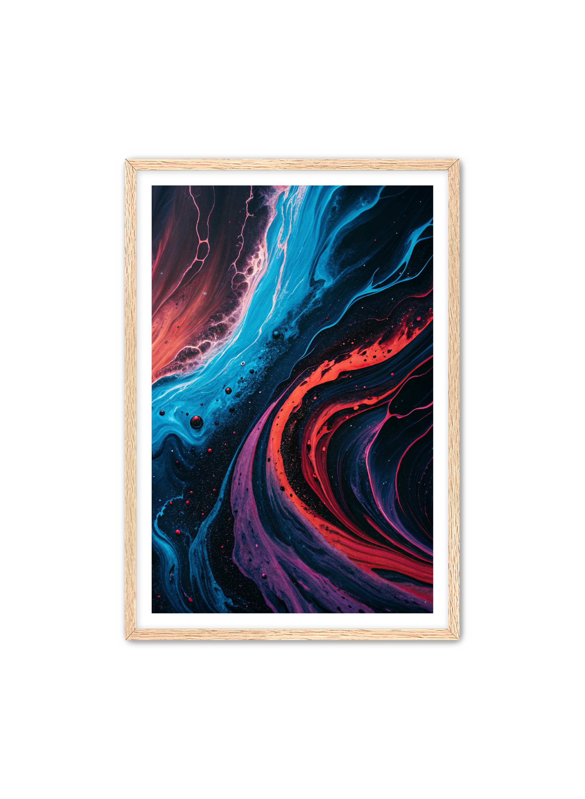 Abstract Prints 'Fire Pool' Apricus Art Collection