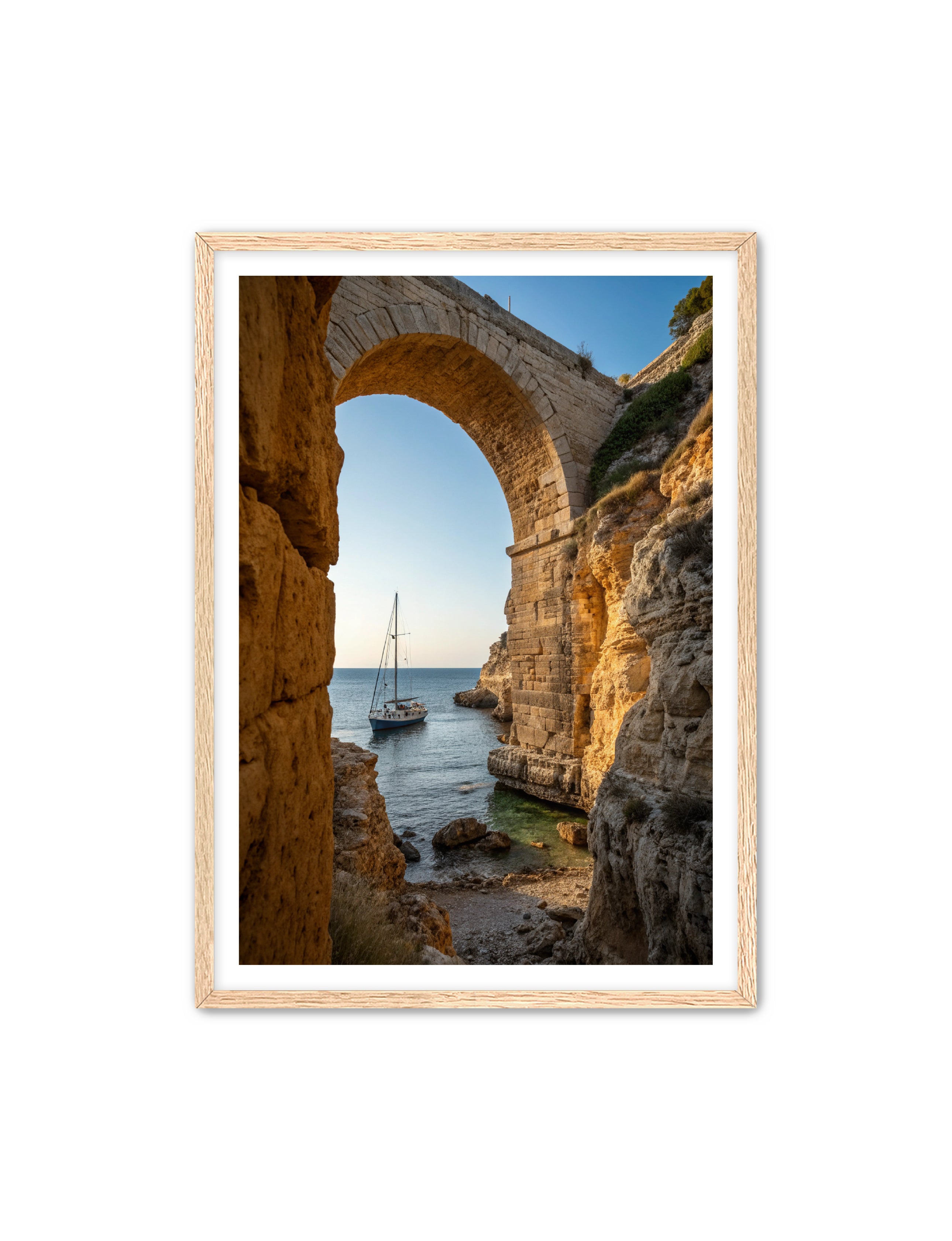 Apricus Prints Beaches 'Anchored by the Bridge' Apricus Art Collection