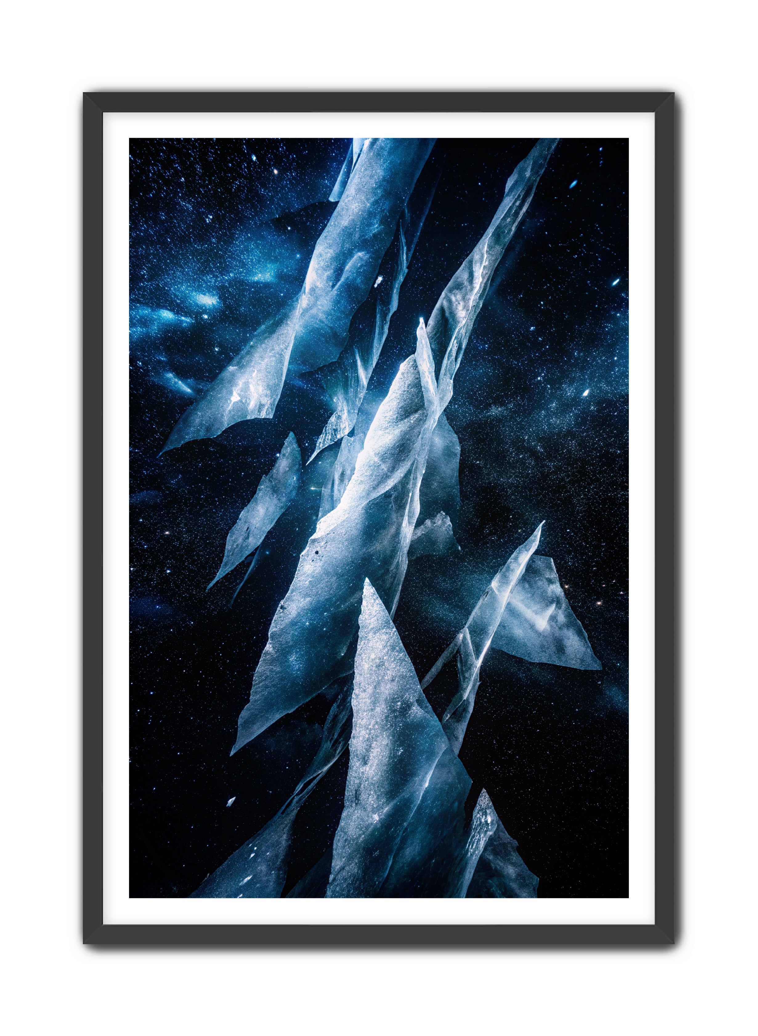 Abstract Prints 'Celestial Blur' Apricus Art Collection