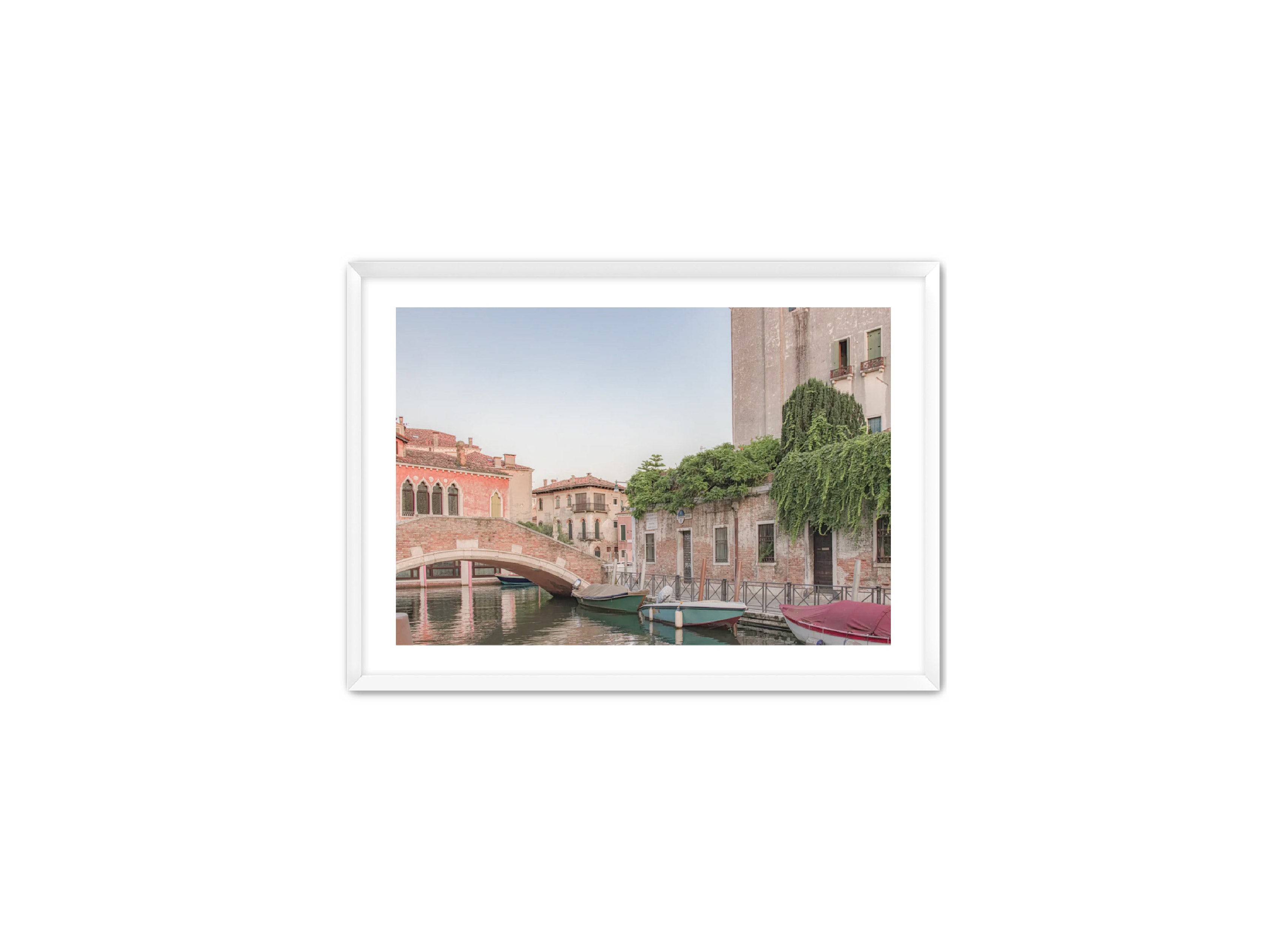 photography Prints 'BOATS ON THE VENETIAN CANAL' Erin Rudzinski