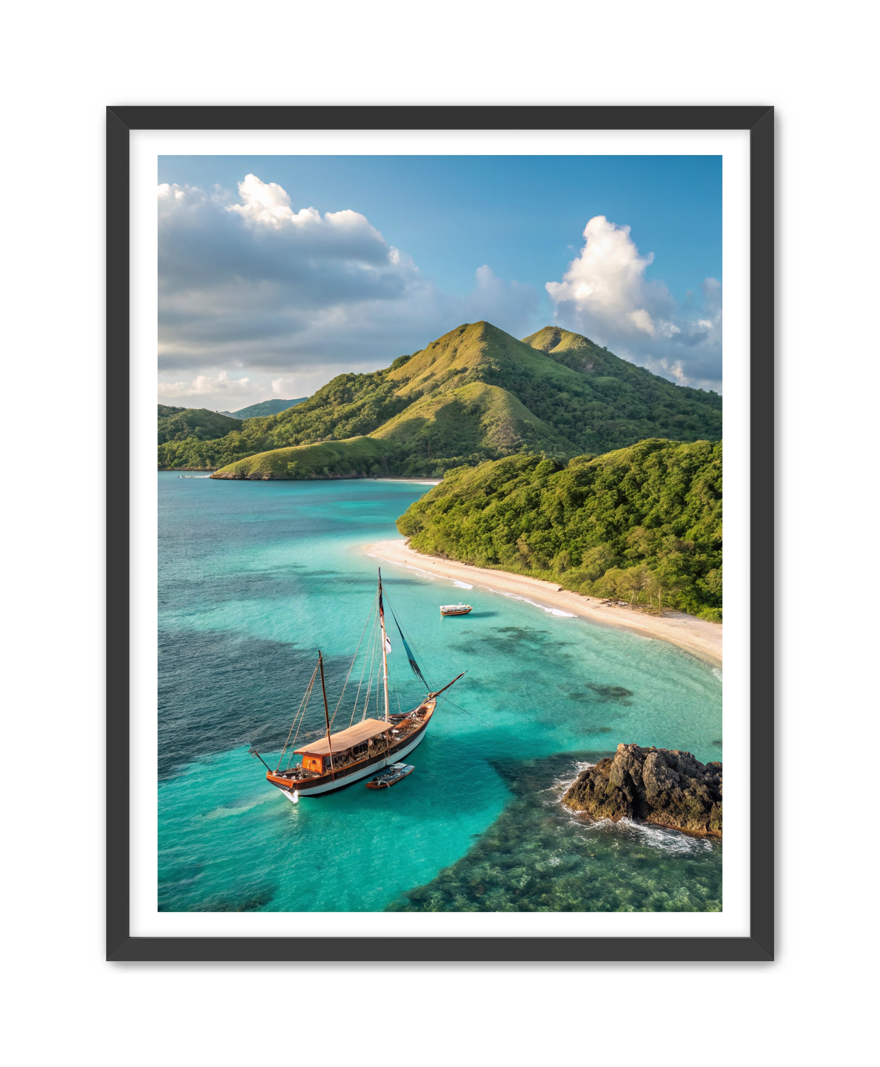 Apricus Prints Beaches 'Anchored in Paradise' Apricus Art Collection