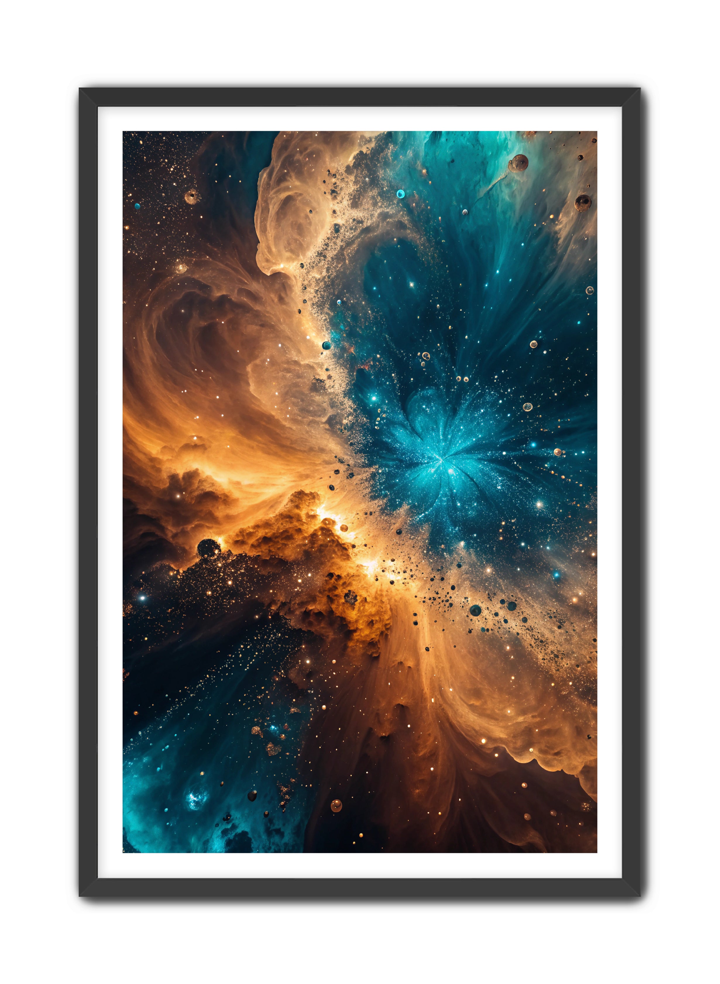 Abstract Prints 'The Universe' Apricus Art Collection