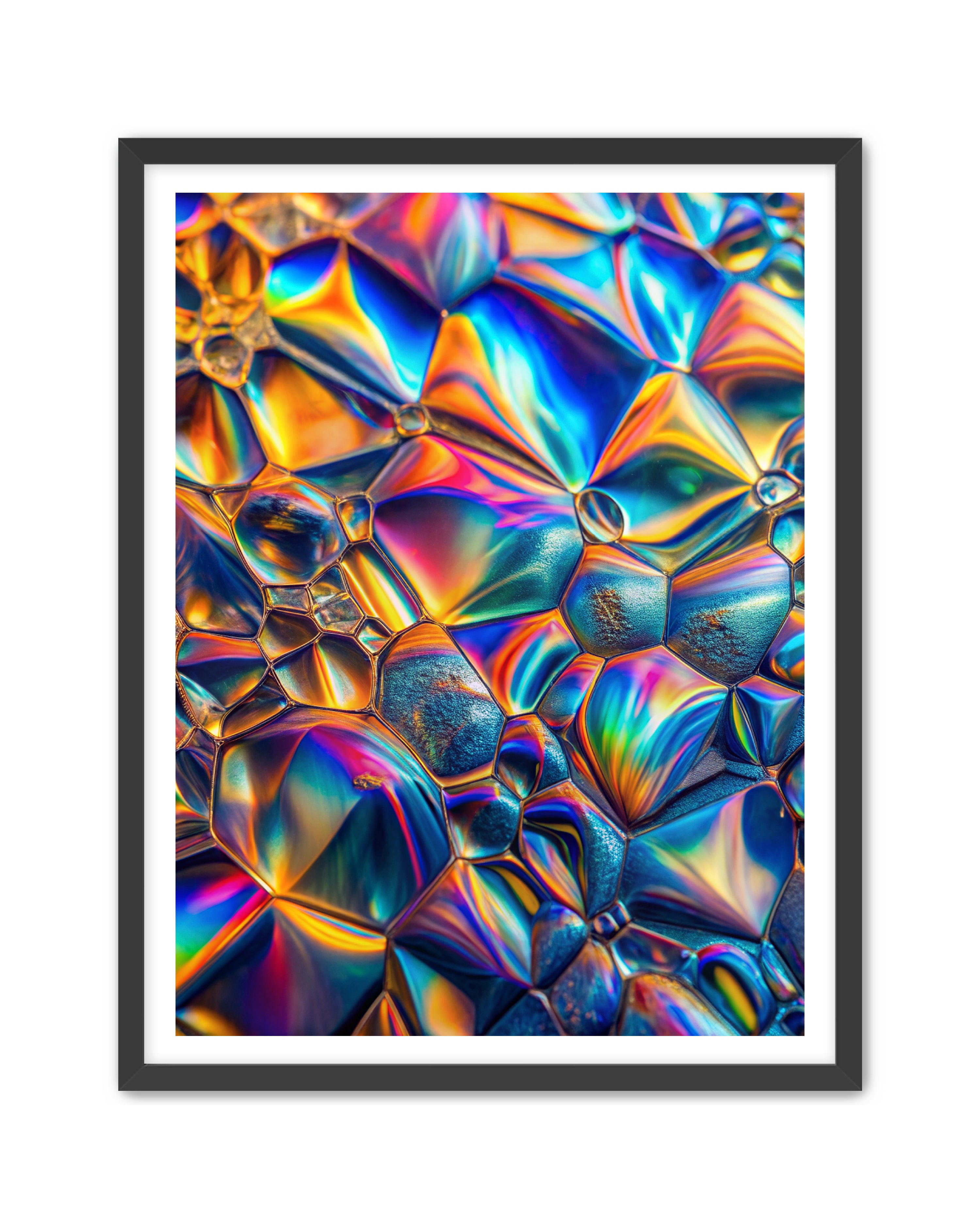 Abstract Prints 'Lucid Motion' Apricus Art Collection