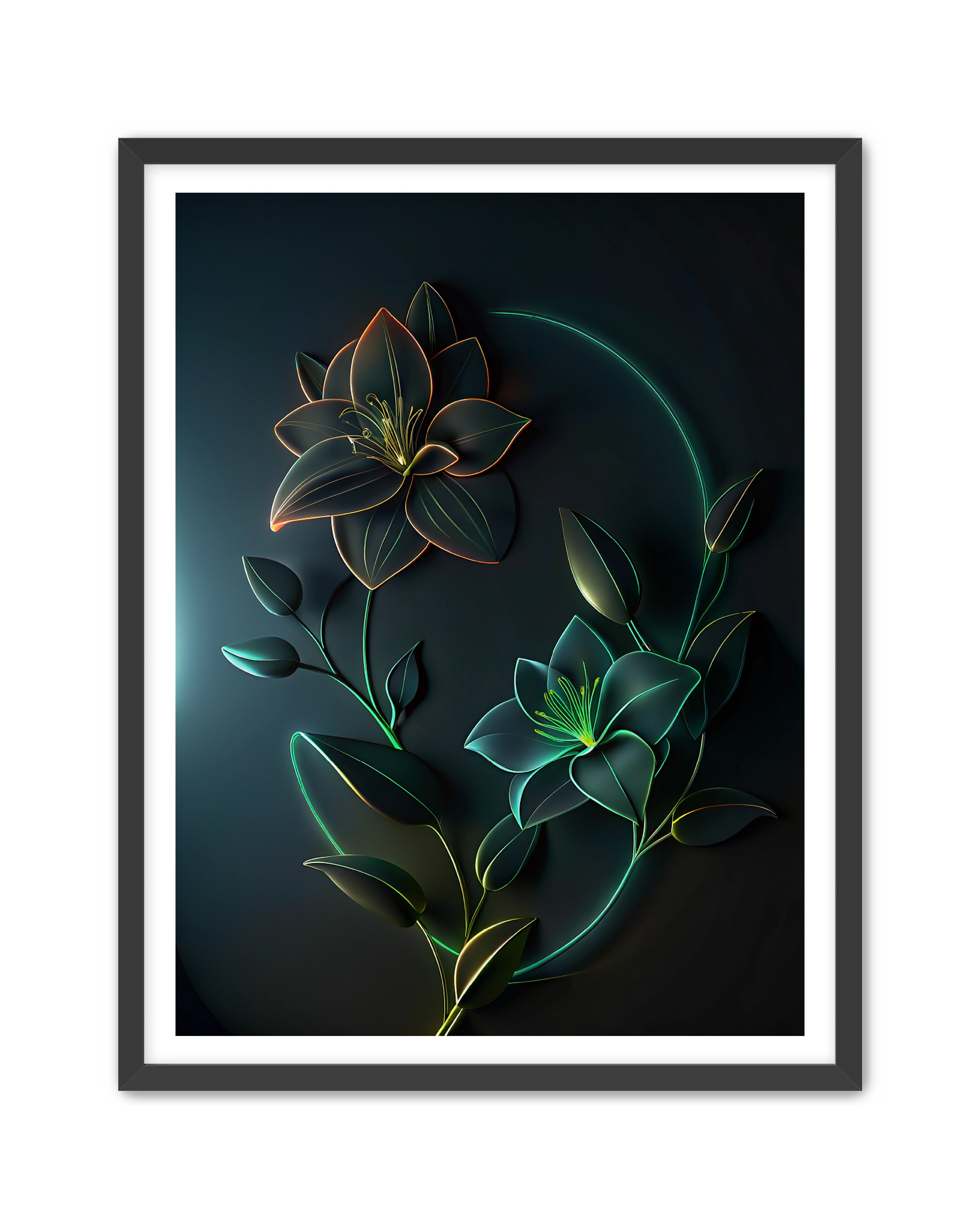 Abstract Prints 'Nebula Bloom' Apricus Art Collection