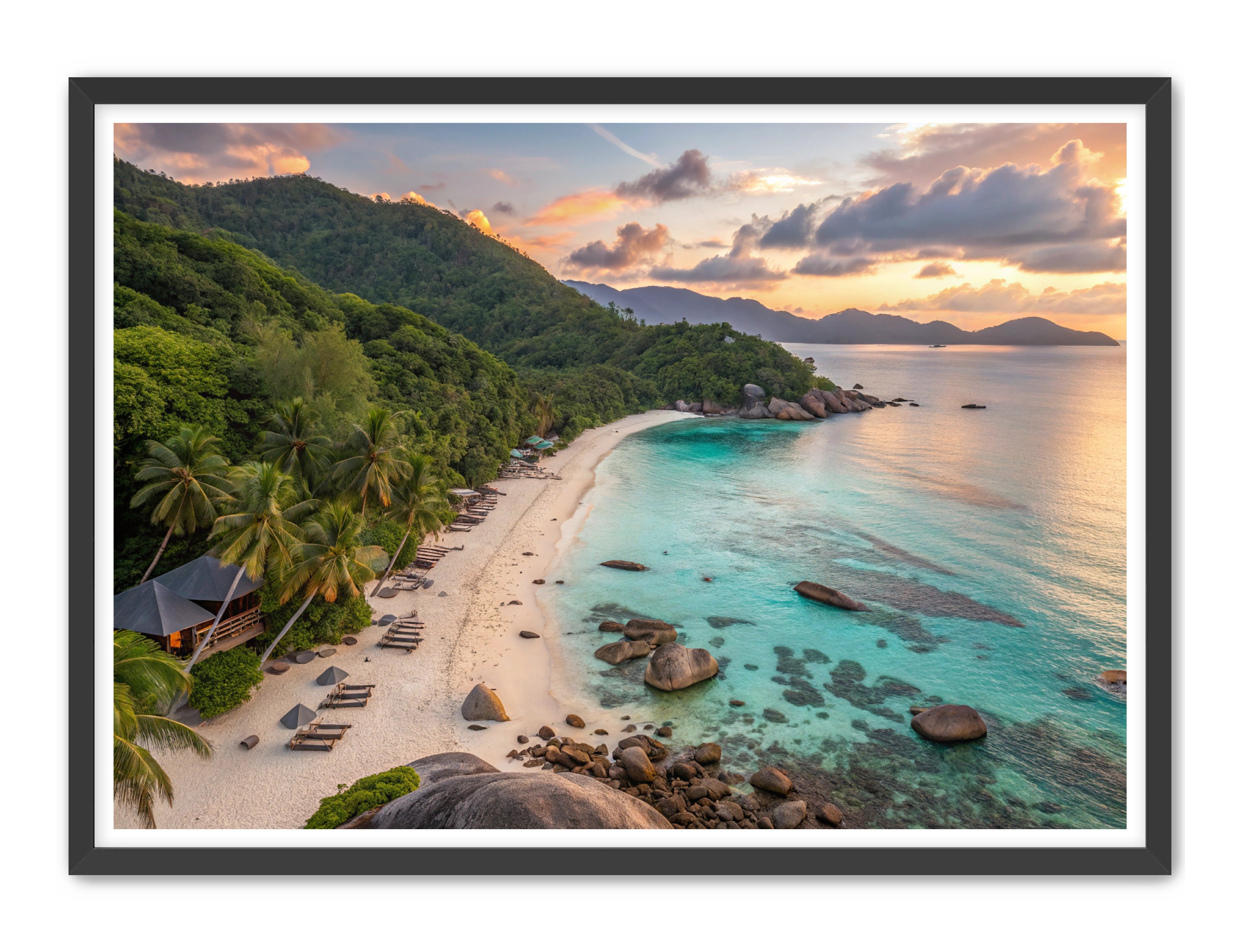 Apricus Prints Beaches 'Evening Bliss' Apricus Art Collection