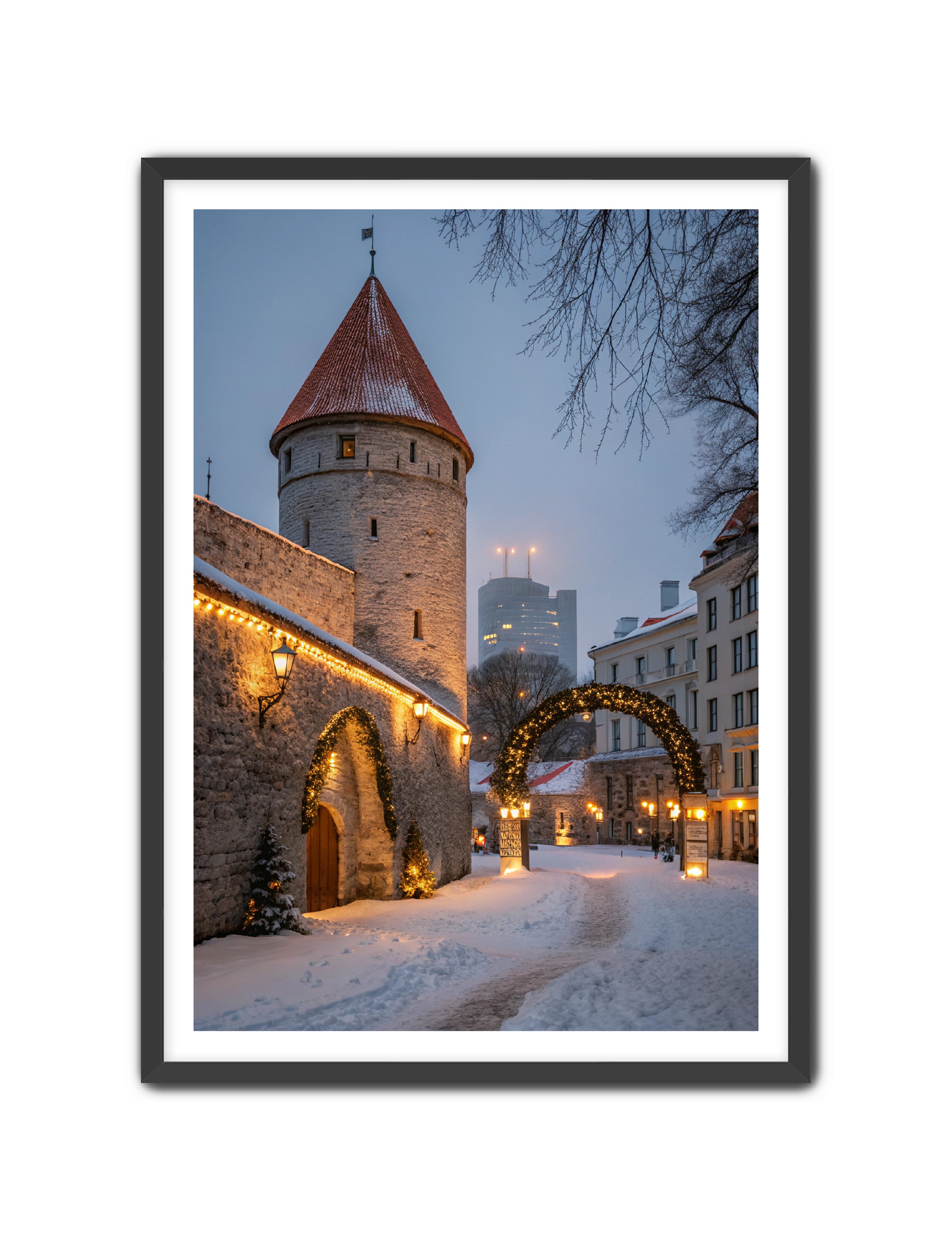 Apricus Prints 'Beacon of Winter's Glow' Apricus Art Collection