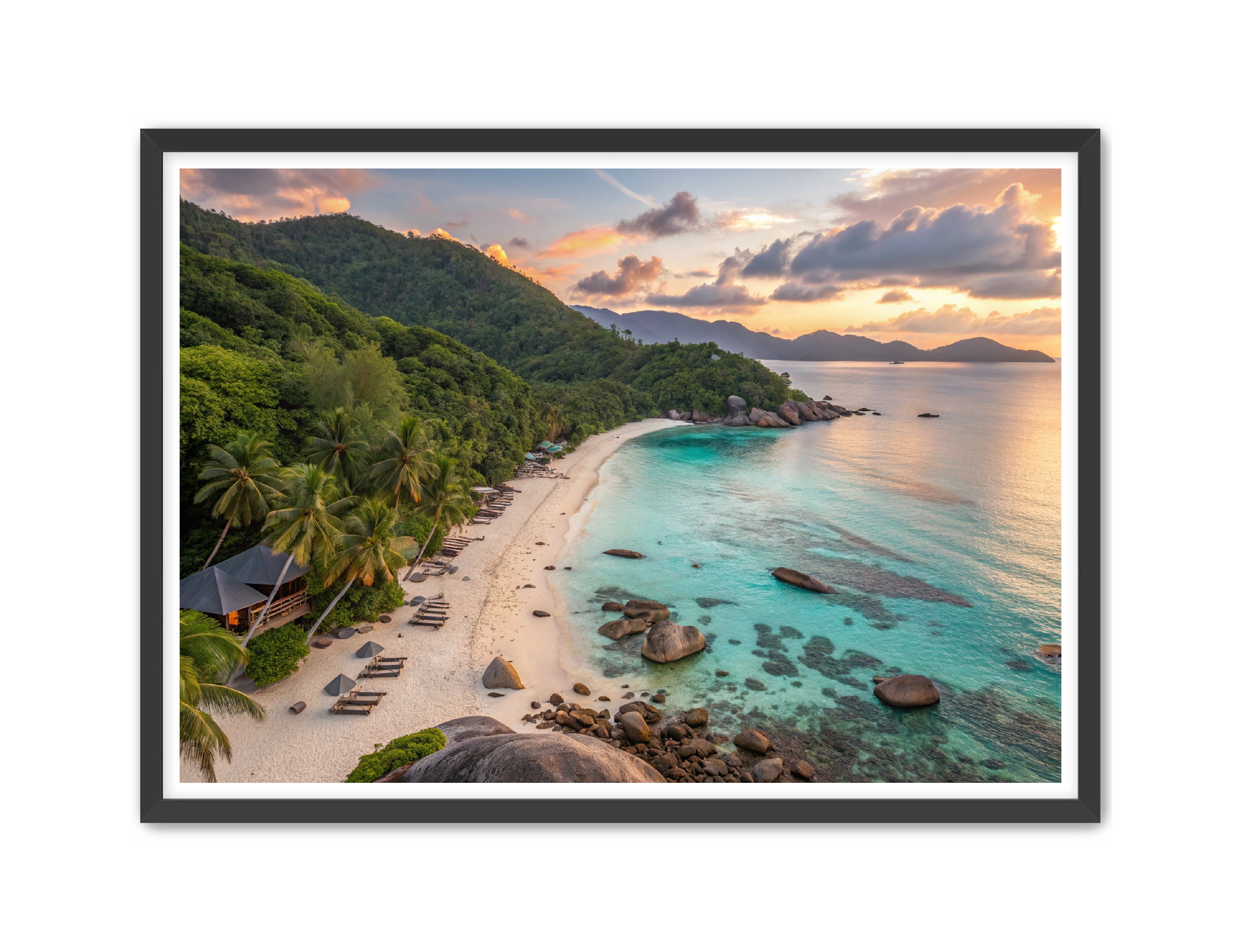 Apricus Prints Beaches 'Evening Bliss' Apricus Art Collection