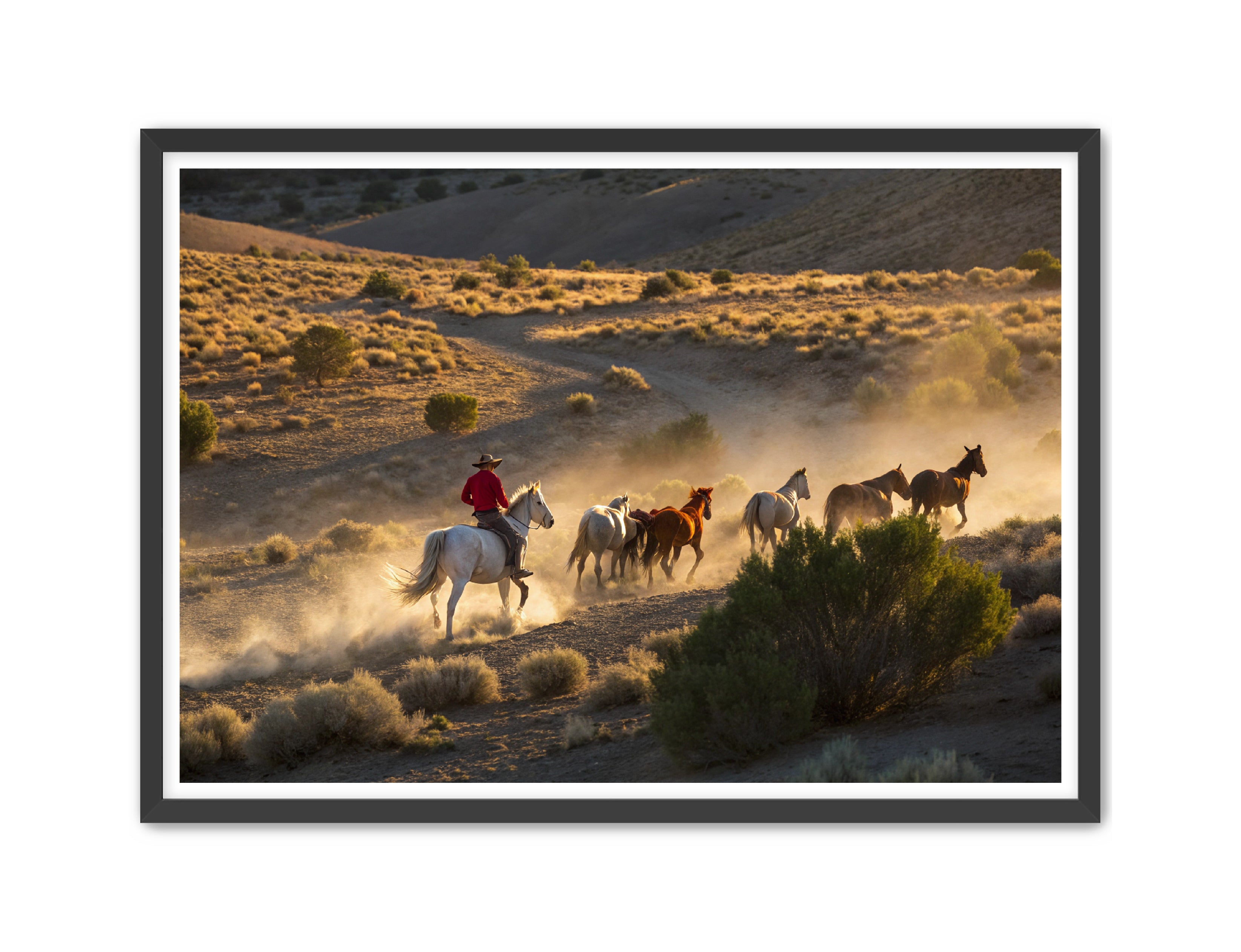 Apricus Prints Vaquero 'Push On' Apricus Art Collection