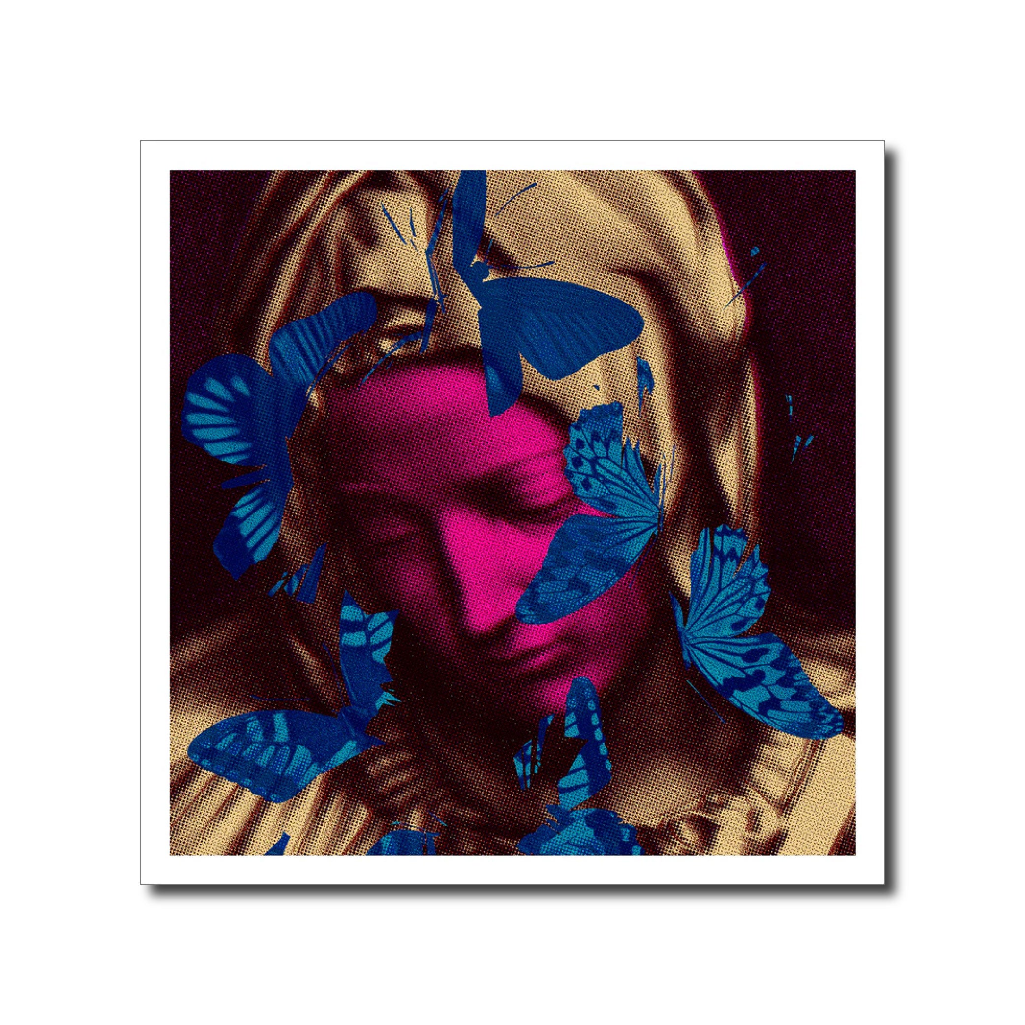 Contemporary 'PIETÀ PINK FACE' - Giclée Print Iain Cadby