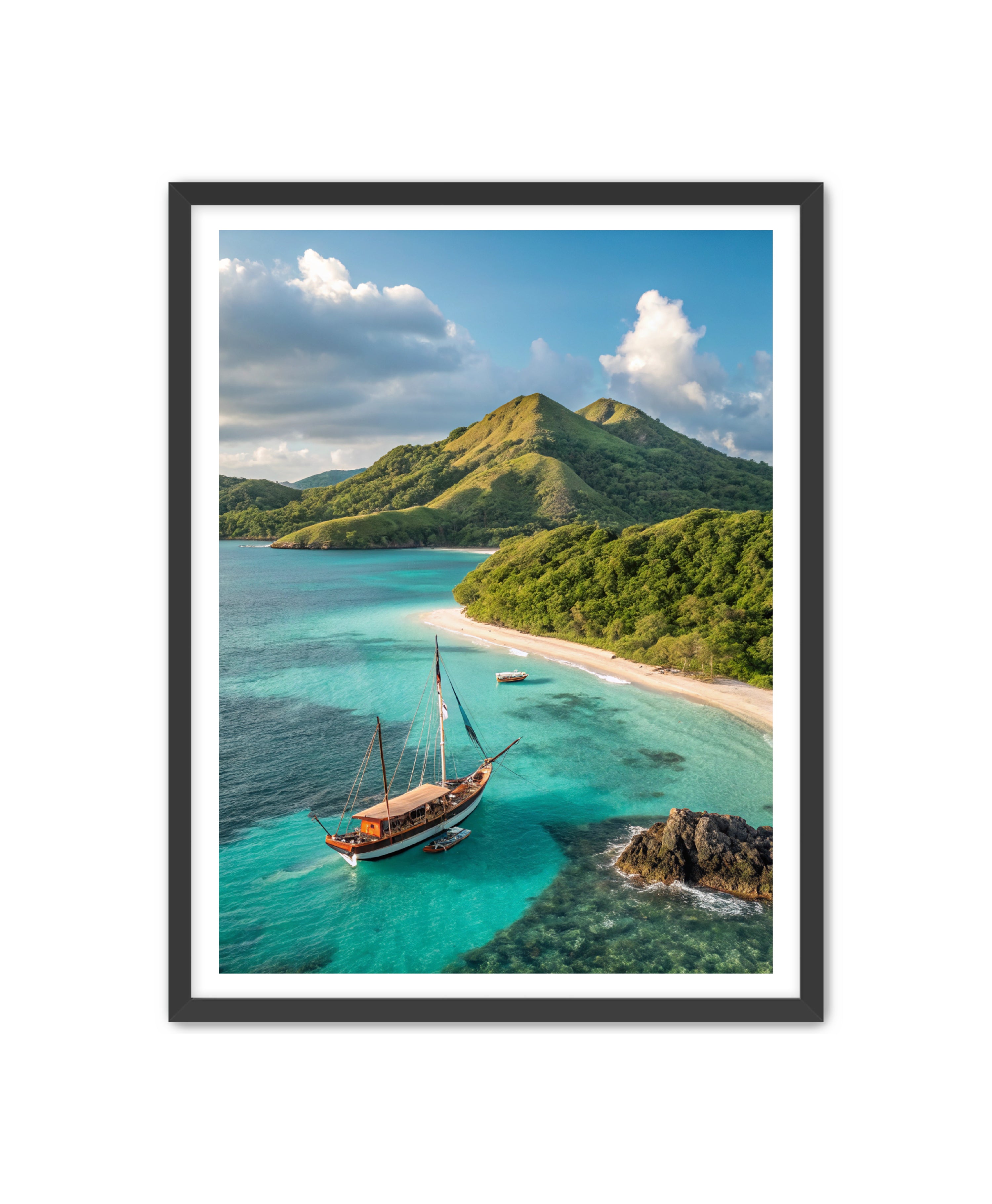 Apricus Prints Beaches 'Anchored in Paradise' Apricus Art Collection