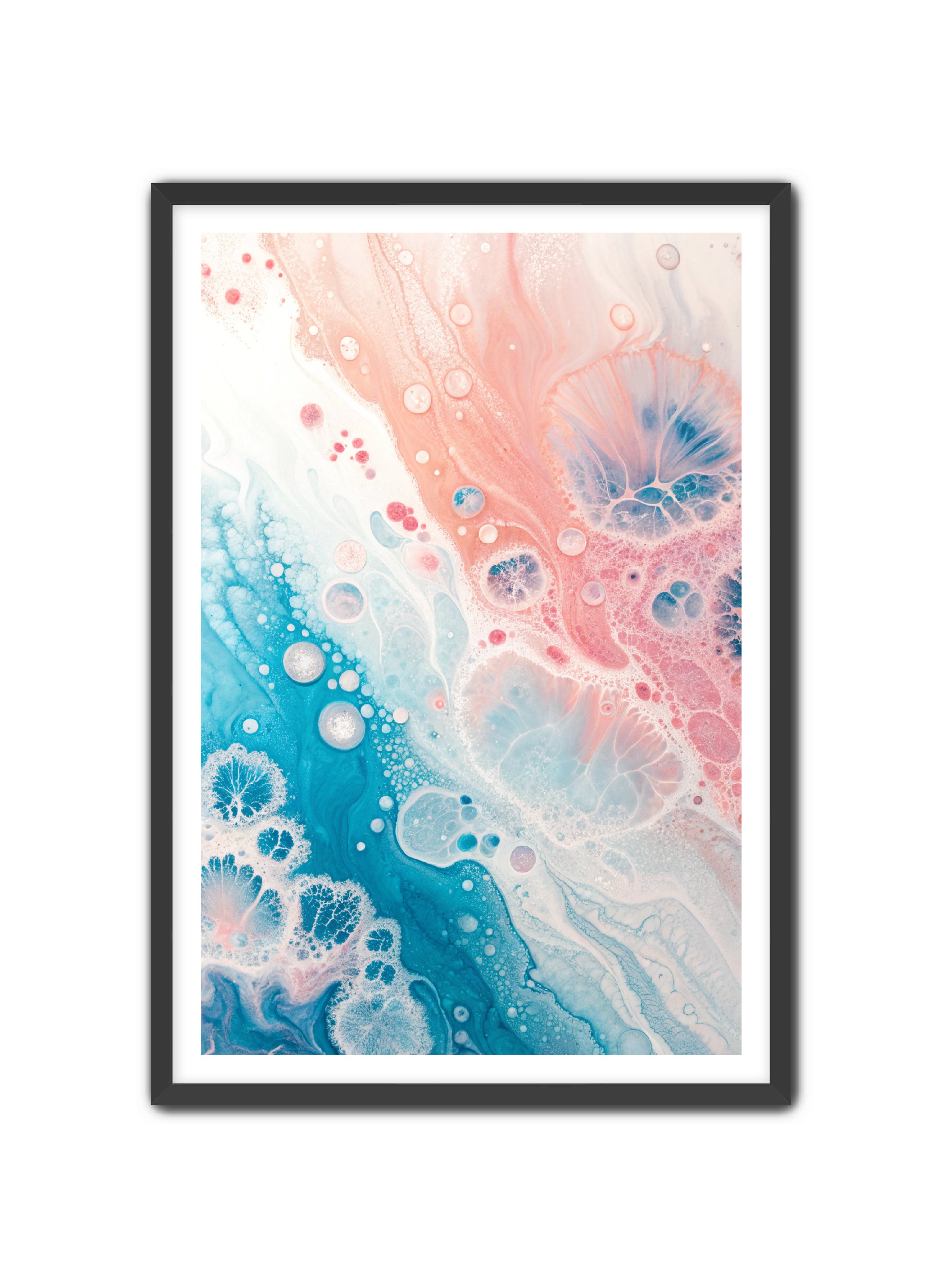 Abstract Prints 'Ember Spiral' Apricus Art Collection