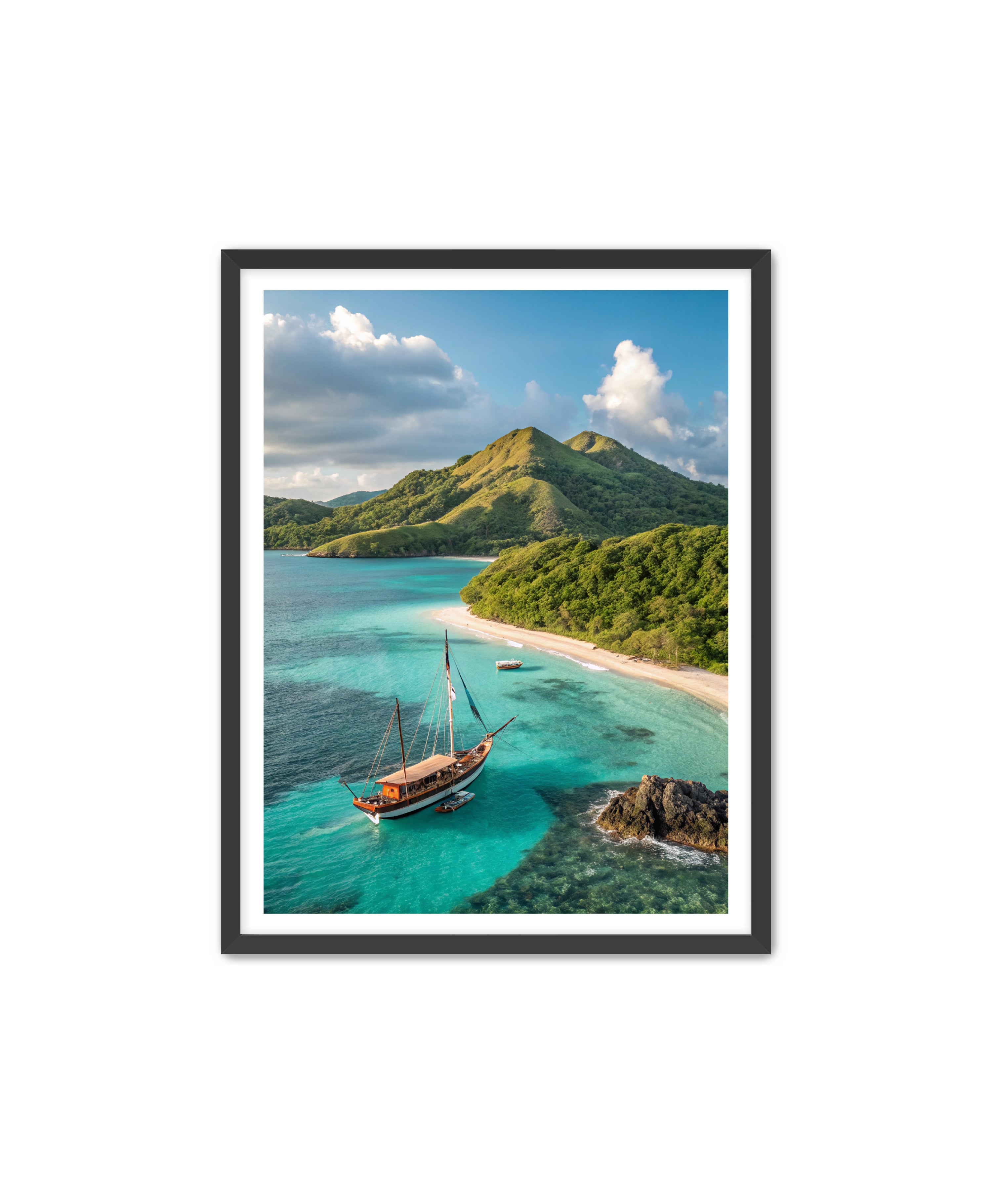 Apricus Prints Beaches 'Anchored in Paradise' Apricus Art Collection