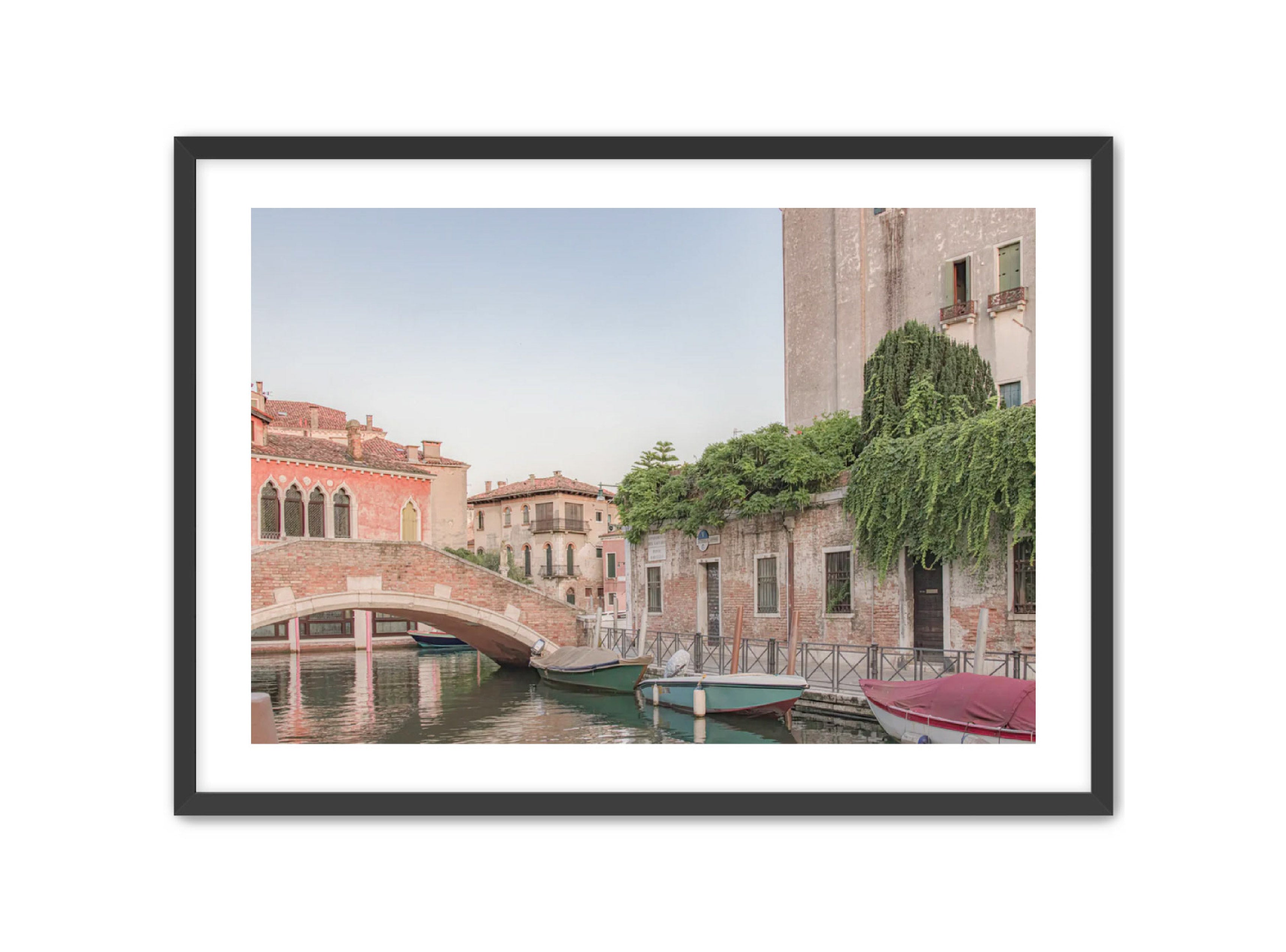 photography Prints 'BOATS ON THE VENETIAN CANAL' Erin Rudzinski