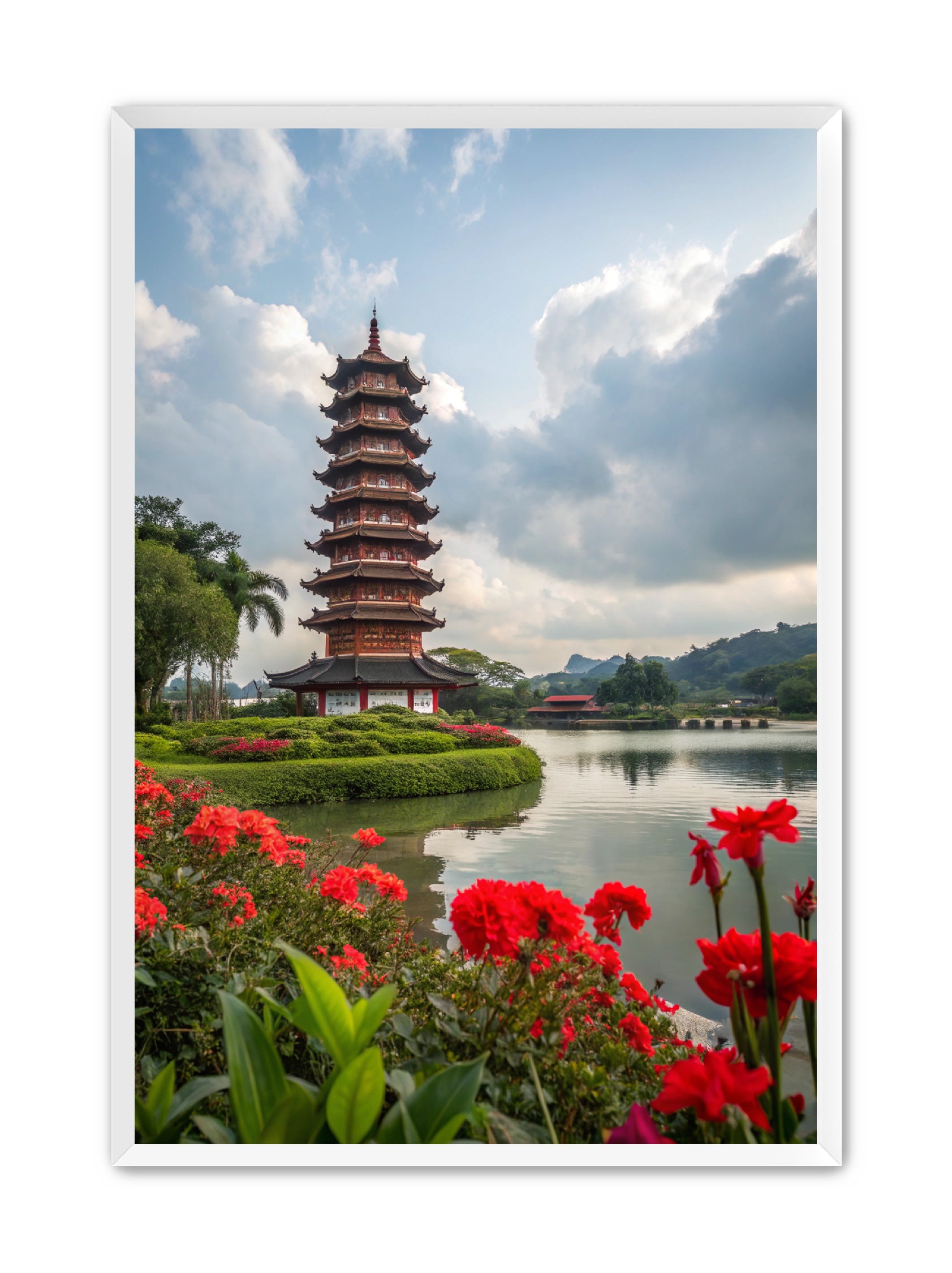 Apricus Prints 'Shogun Tower' Apricus Art Collection