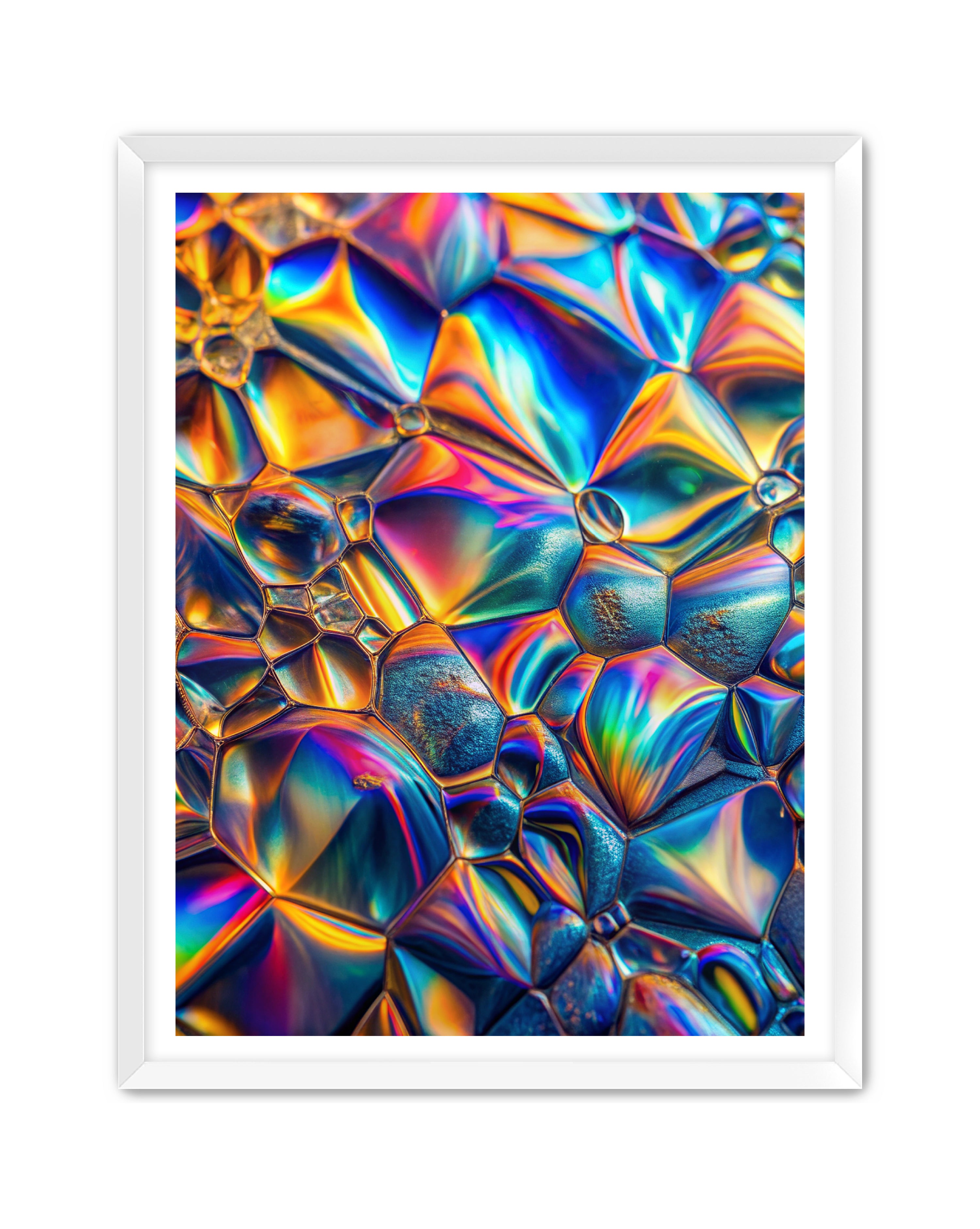 Abstract Prints 'Lucid Motion' Apricus Art Collection