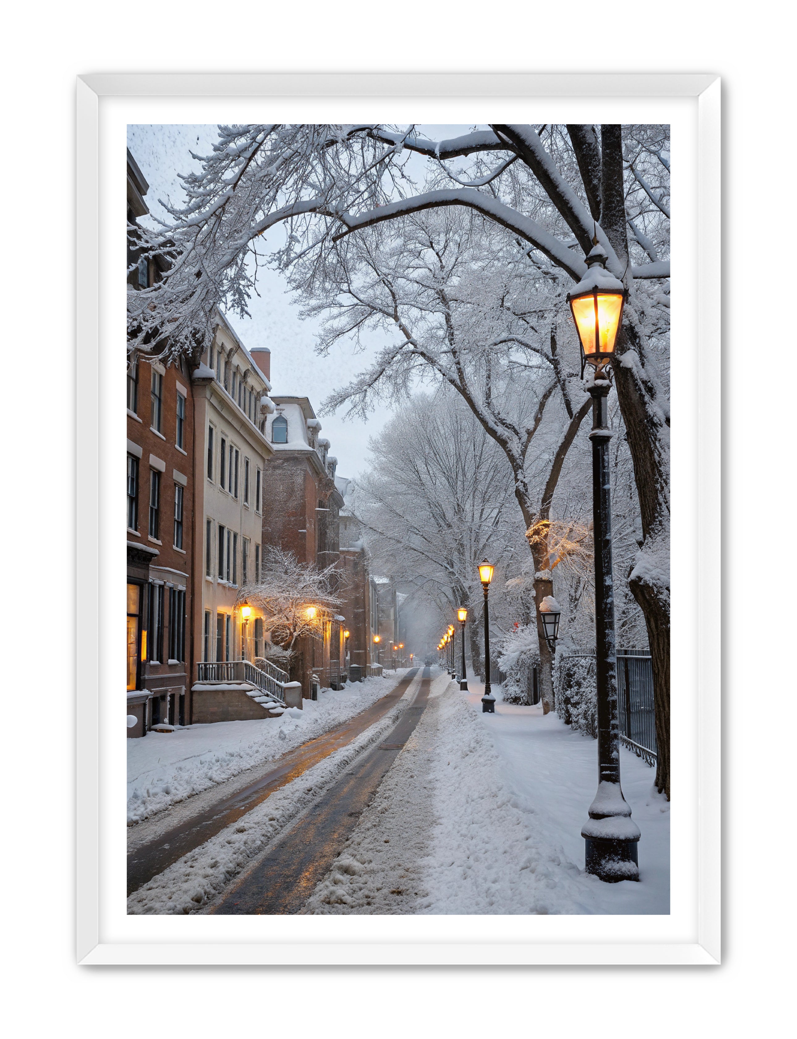 Apricus Prints 'Winter Stroll' Apricus Art Collection