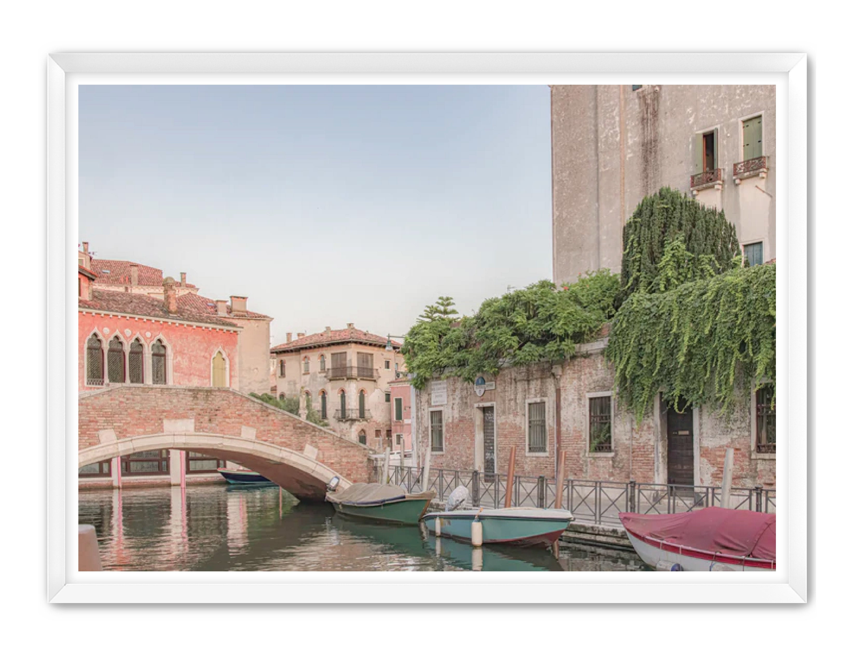 photography Prints 'BOATS ON THE VENETIAN CANAL' Erin Rudzinski