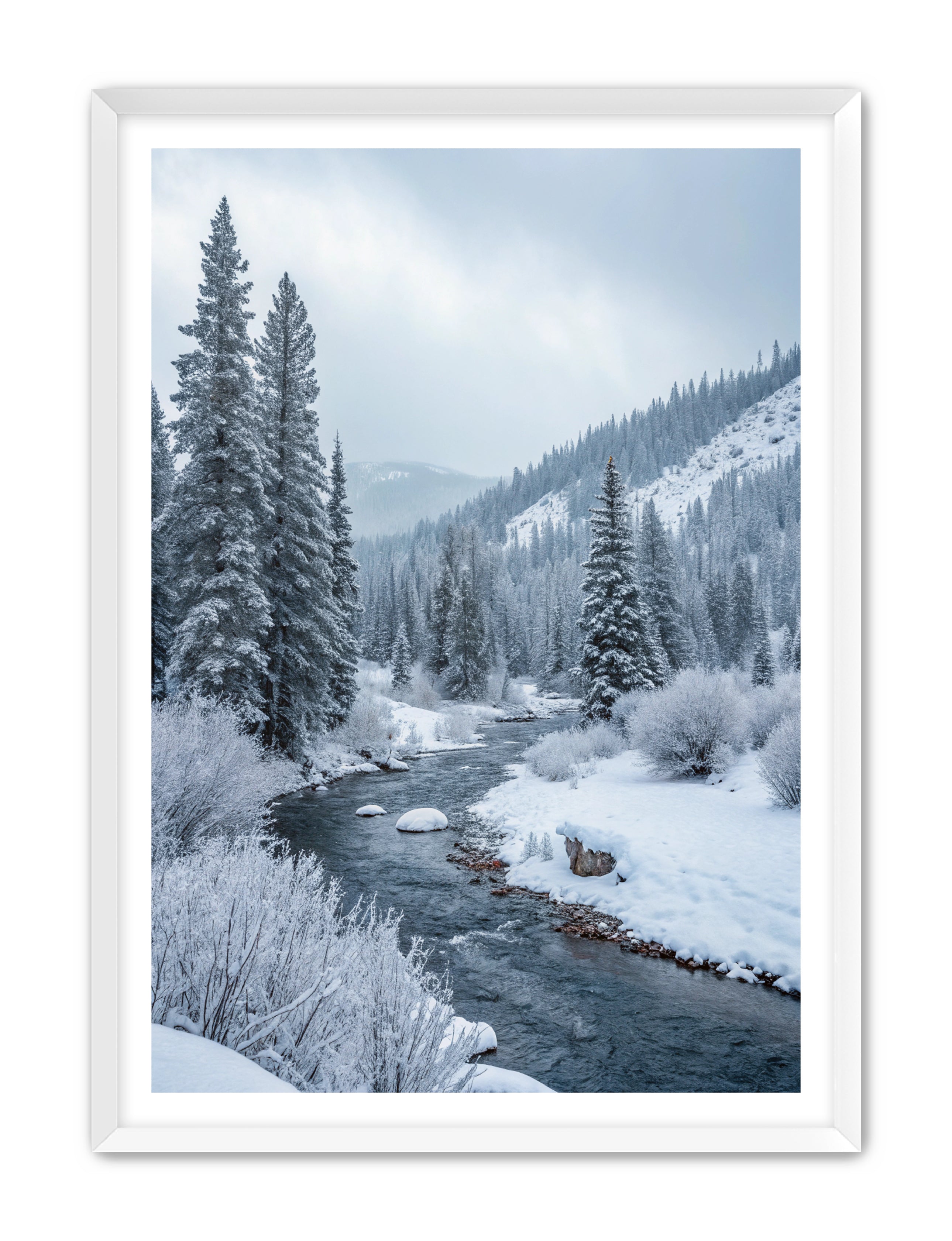 Apricus Prints 'Frozen Flow' Apricus Art Collection