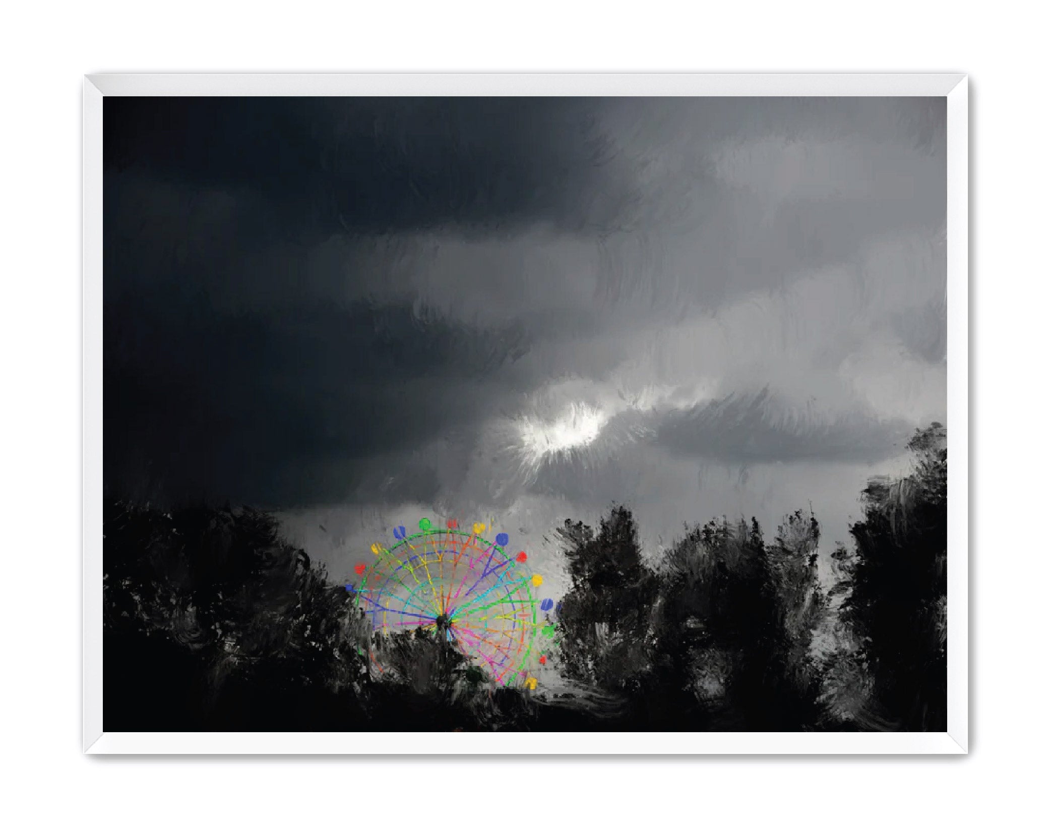 Digital Painting 'GLOOMY CLOUDS VEIL THE EXPANSE ABOVE. NO.01' Li Zheng